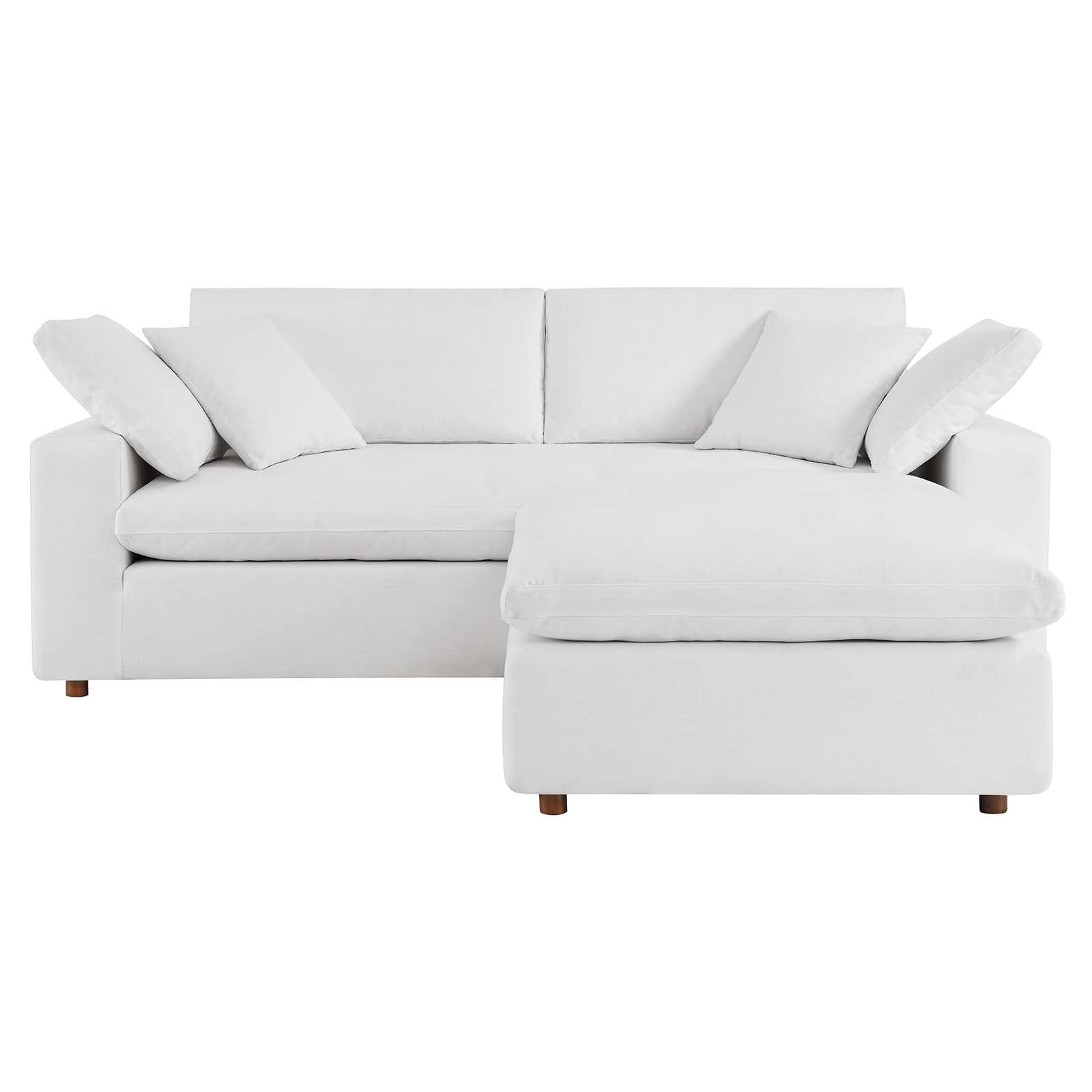 Commix Down Filled Overstuffed Sectional Sofa - East Shore Modern Home Furnishings