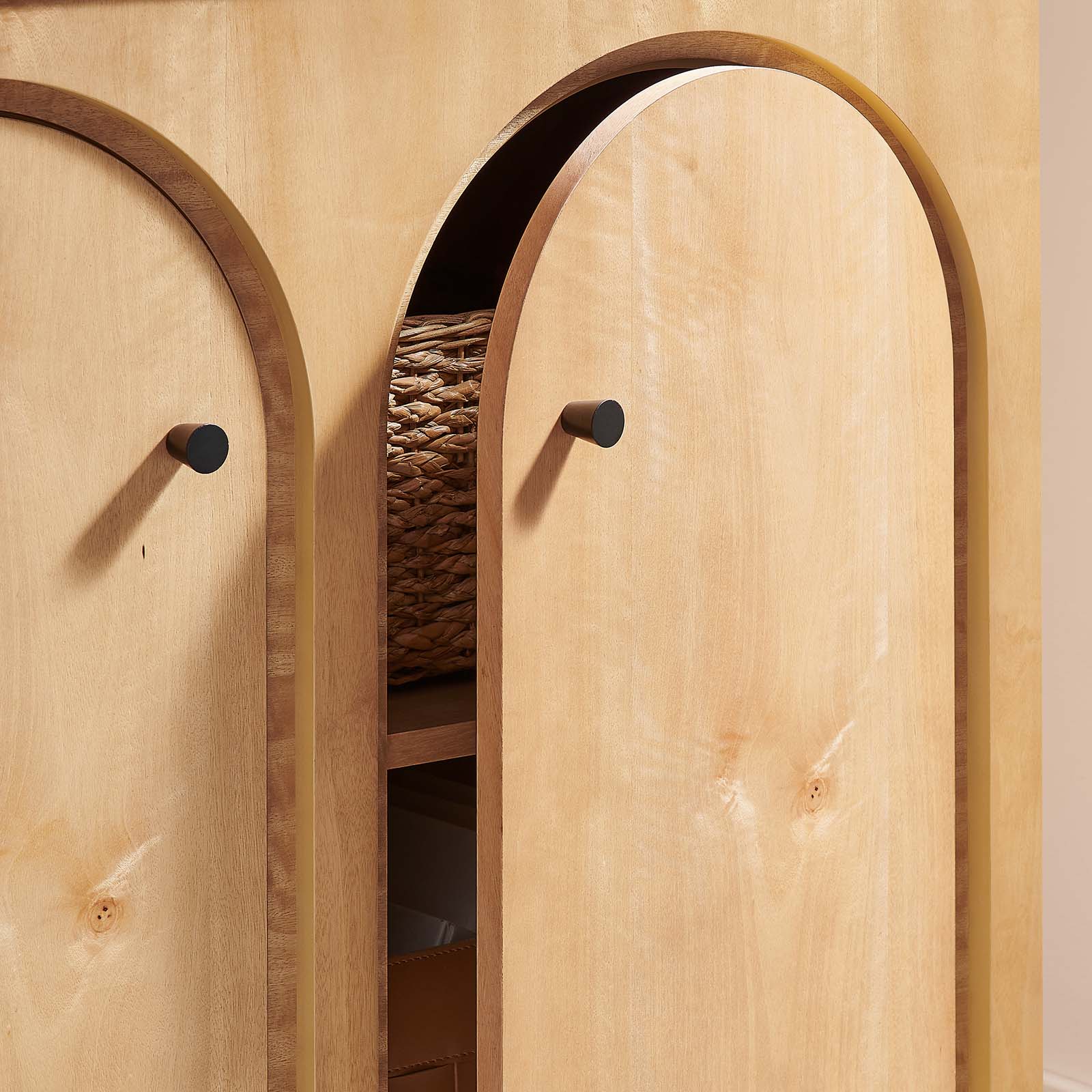 Appia 2-Door Arched Door Storage Cabinet - East Shore Modern Home Furnishings