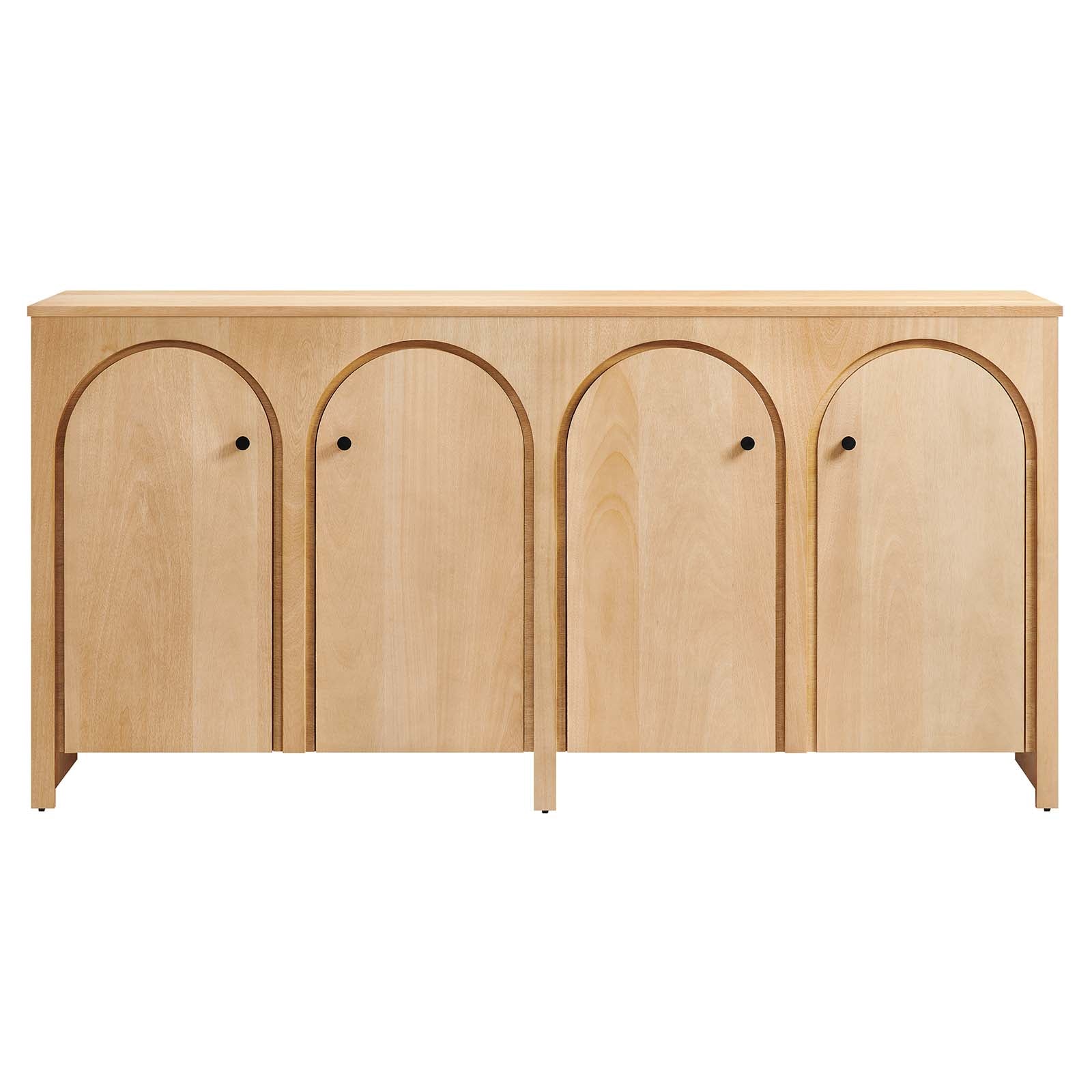 Appia Wood Grain 4-Door Sideboard Storage Cabinet - East Shore Modern Home Furnishings