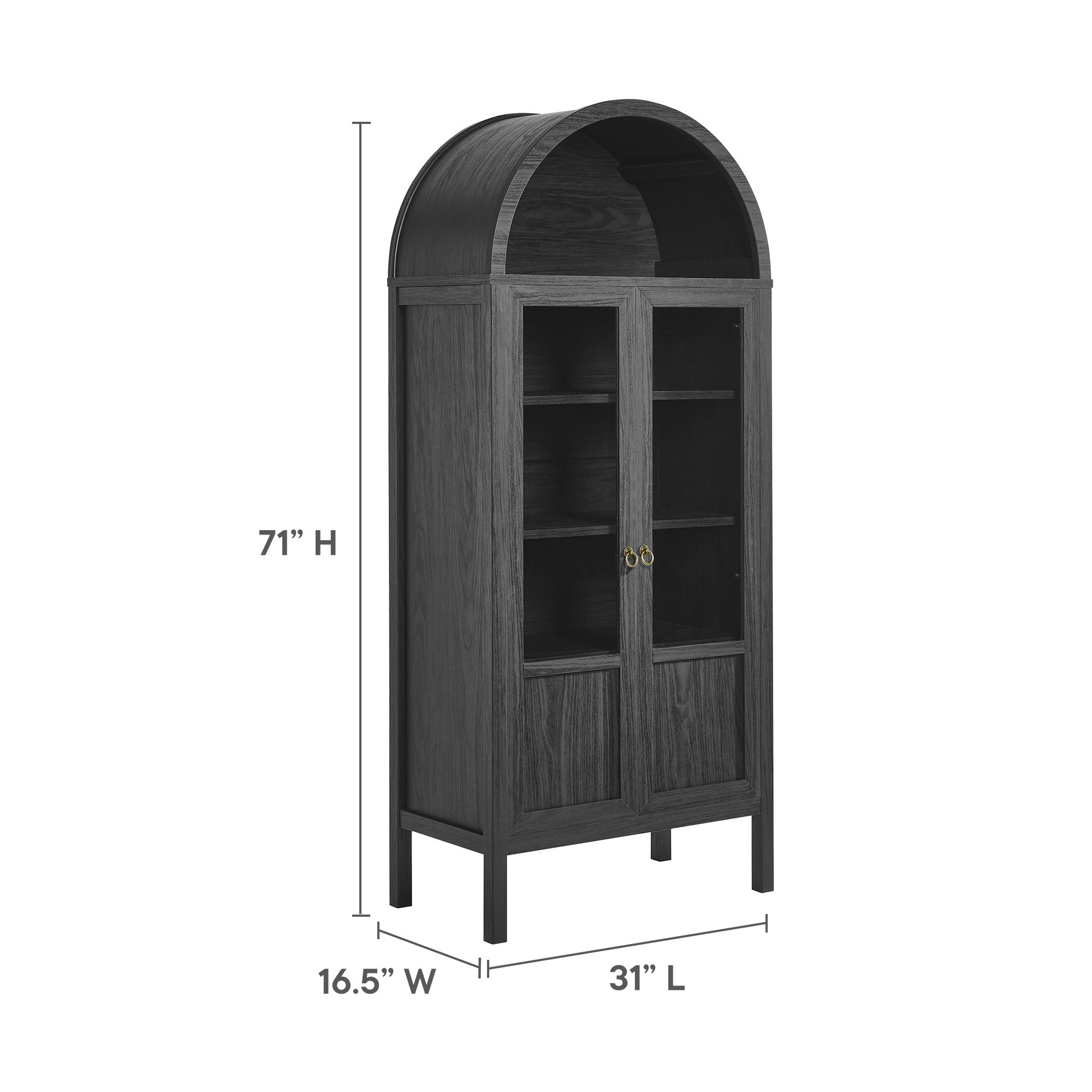 Tessa Tall Arched Storage Display Cabinet by Modway - East Shore Modern Home Furnishings