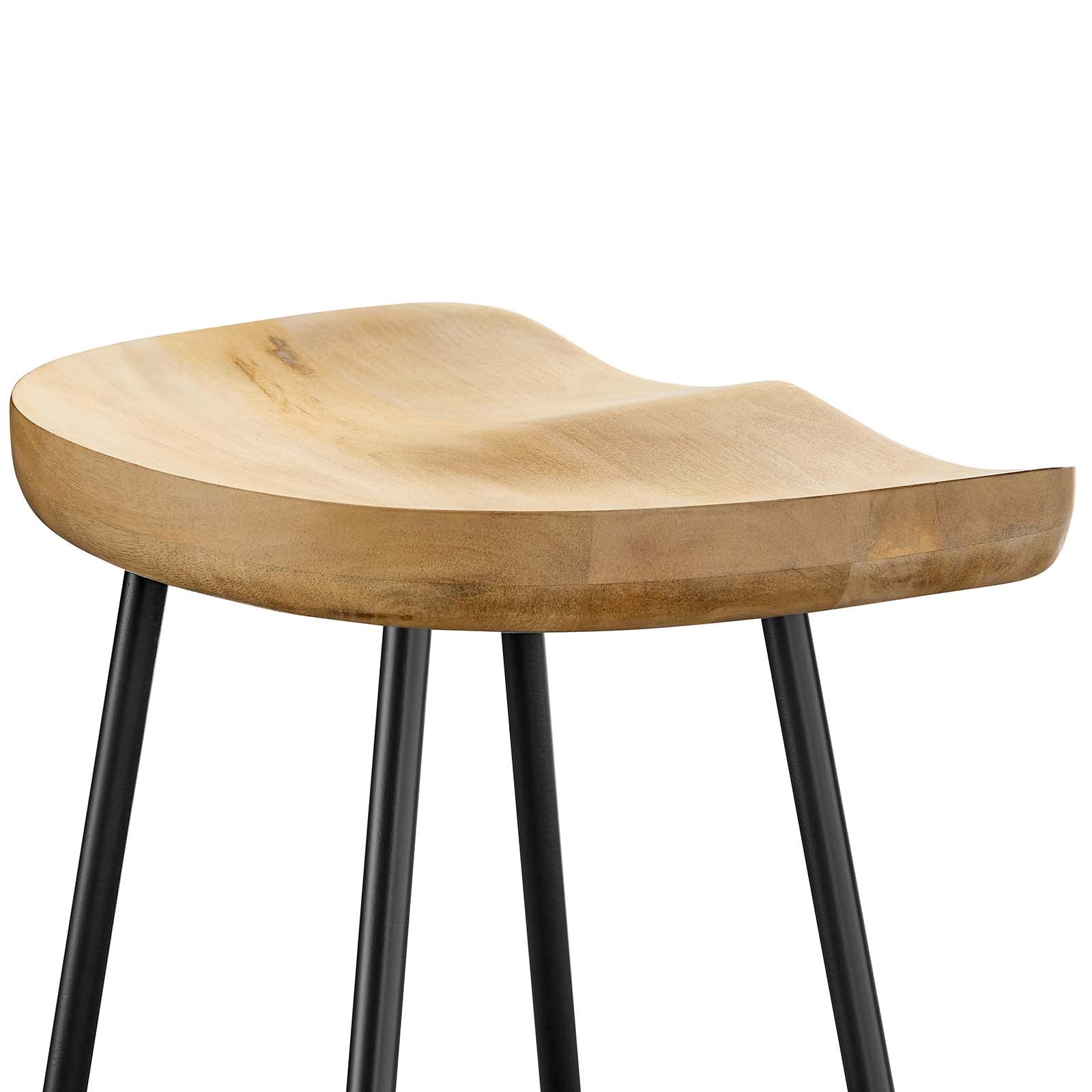 Concord Backless Wood Counter Stools - Set of 2 - East Shore Modern Home Furnishings