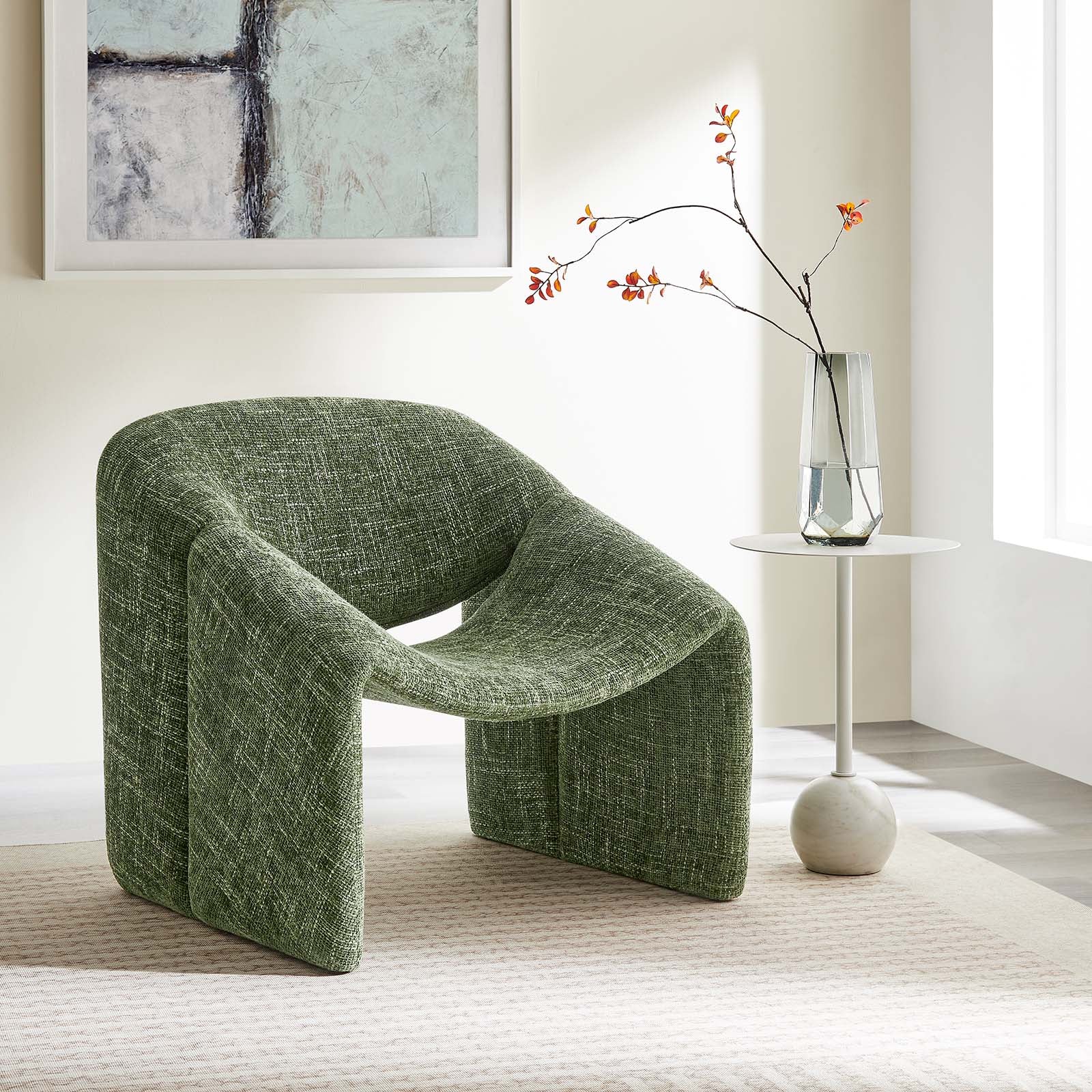 Vivi Chenille Upholstered Accent Chair - East Shore Modern Home Furnishings