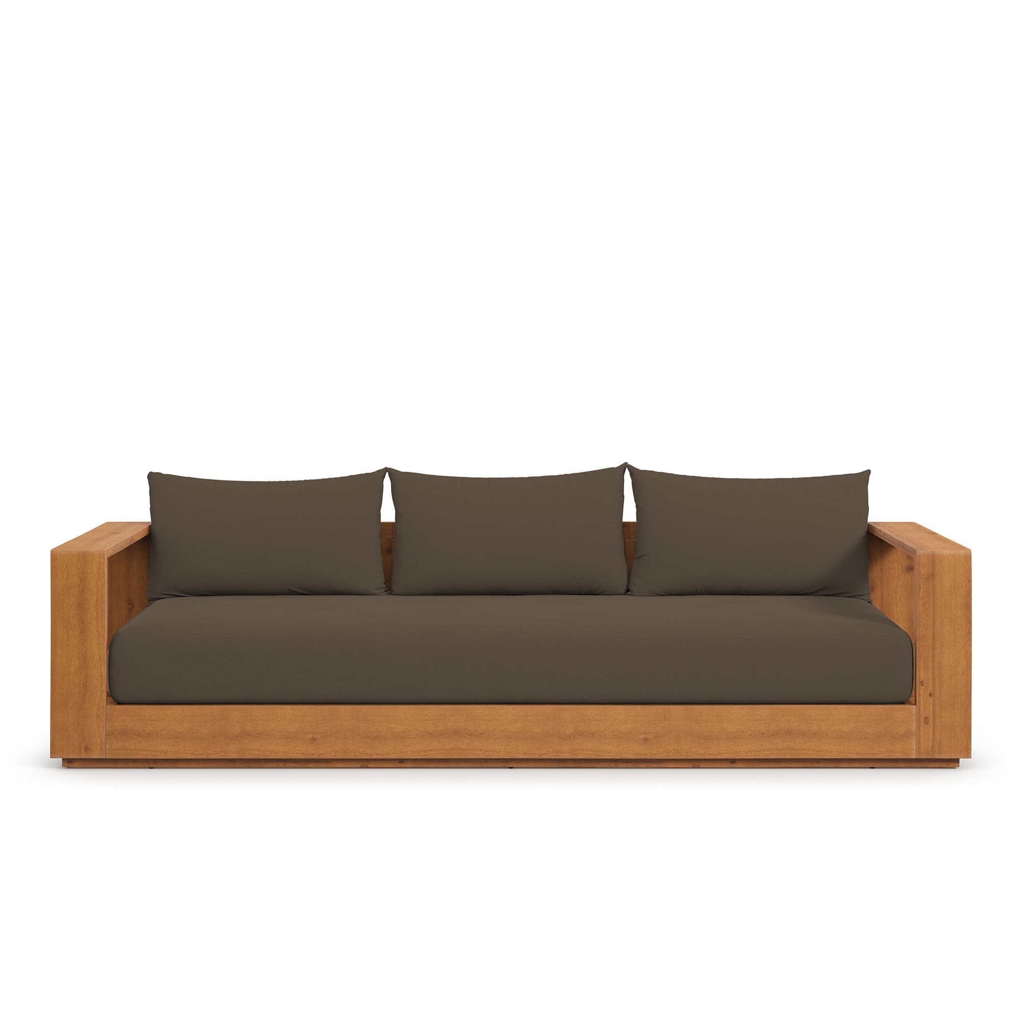 Tahoe Outdoor Patio Acacia Wood Sofa by Modway - East Shore Modern Home Furnishings