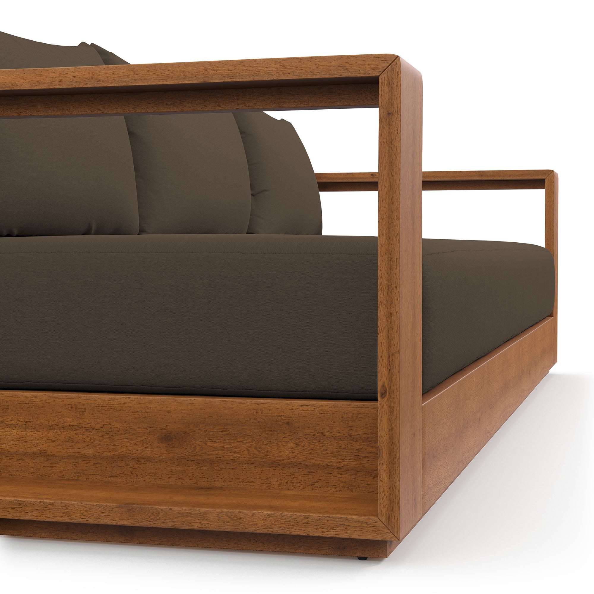 Tahoe Outdoor Patio Acacia Wood Sofa by Modway - East Shore Modern Home Furnishings