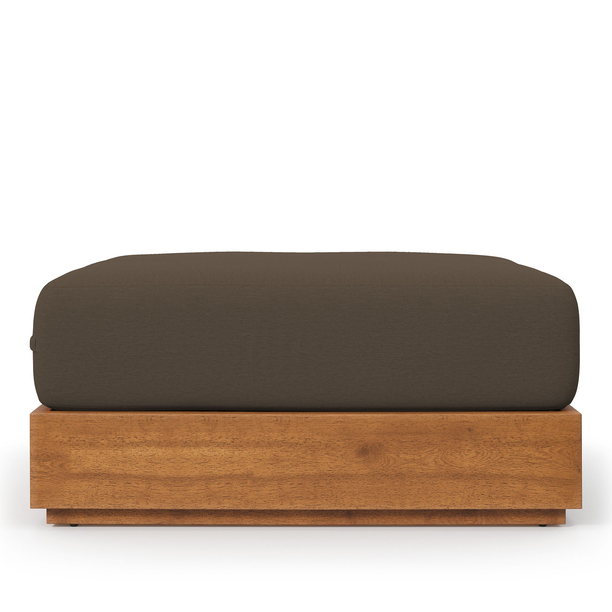 Tahoe Outdoor Patio Acacia Wood Ottoman by Modway - East Shore Modern Home Furnishings