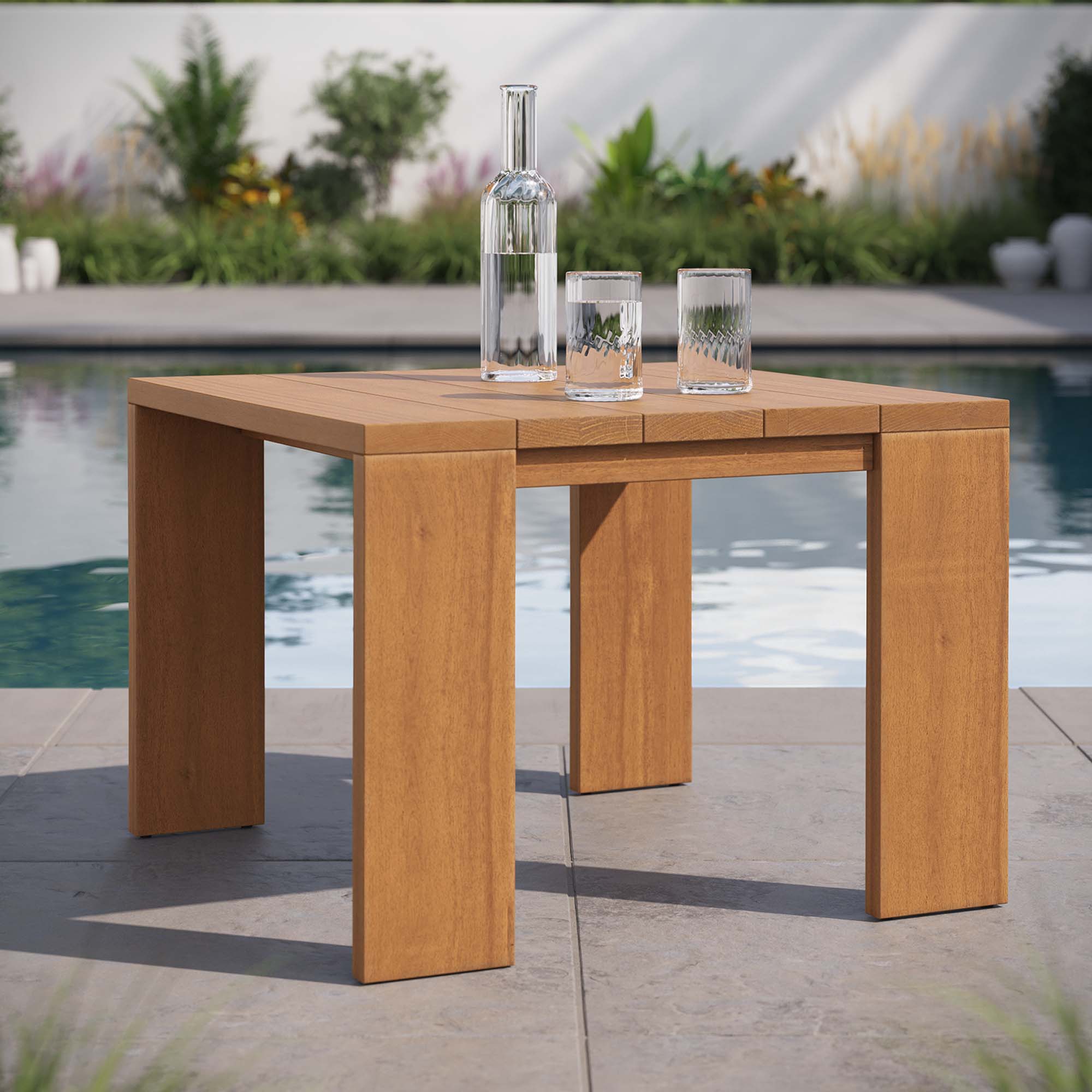 Tahoe 3-Piece Outdoor Patio Acacia Wood Furniture Set by Modway - East Shore Modern Home Furnishings