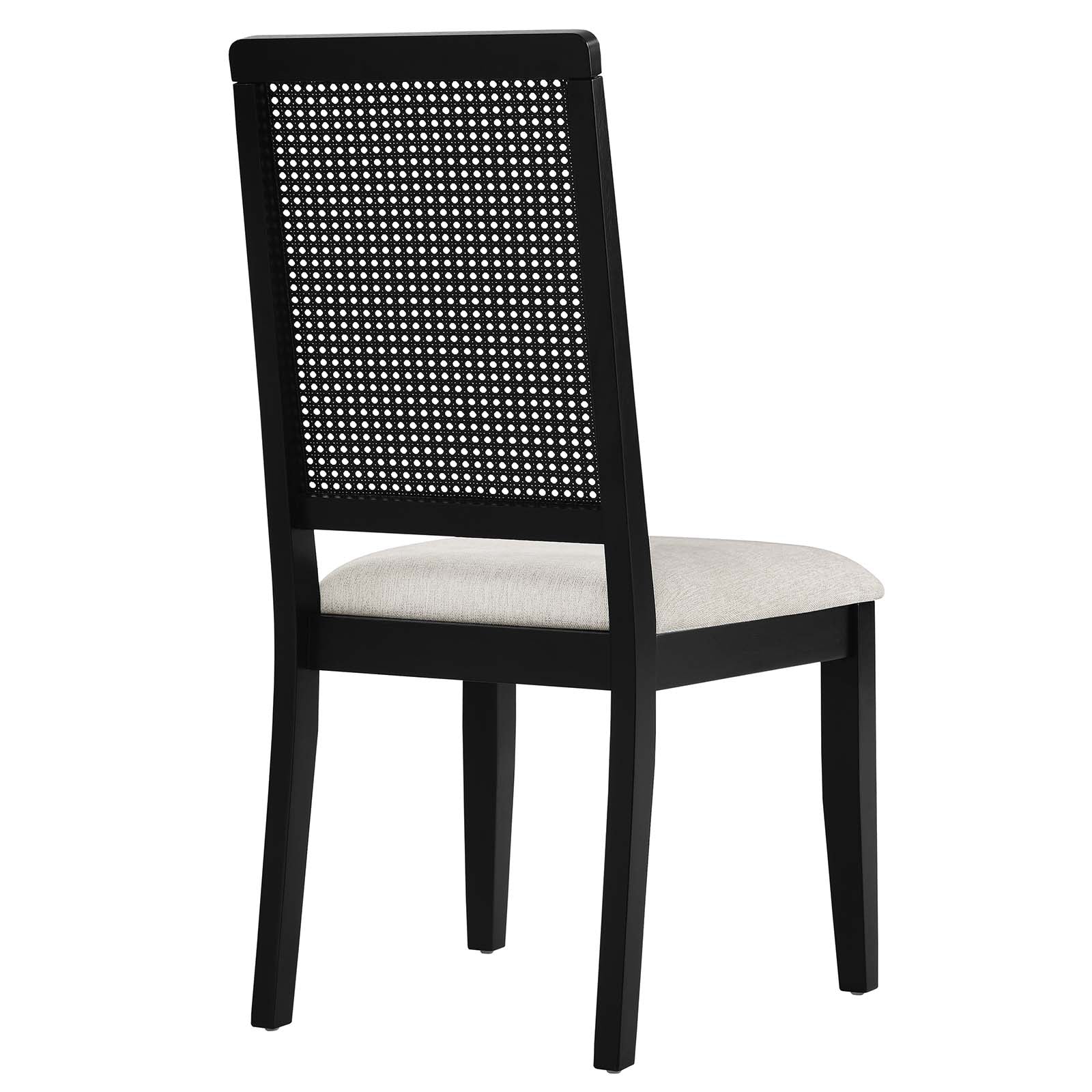 Arlo Faux Rattan and Wood Dining Side Chairs - Set of 2