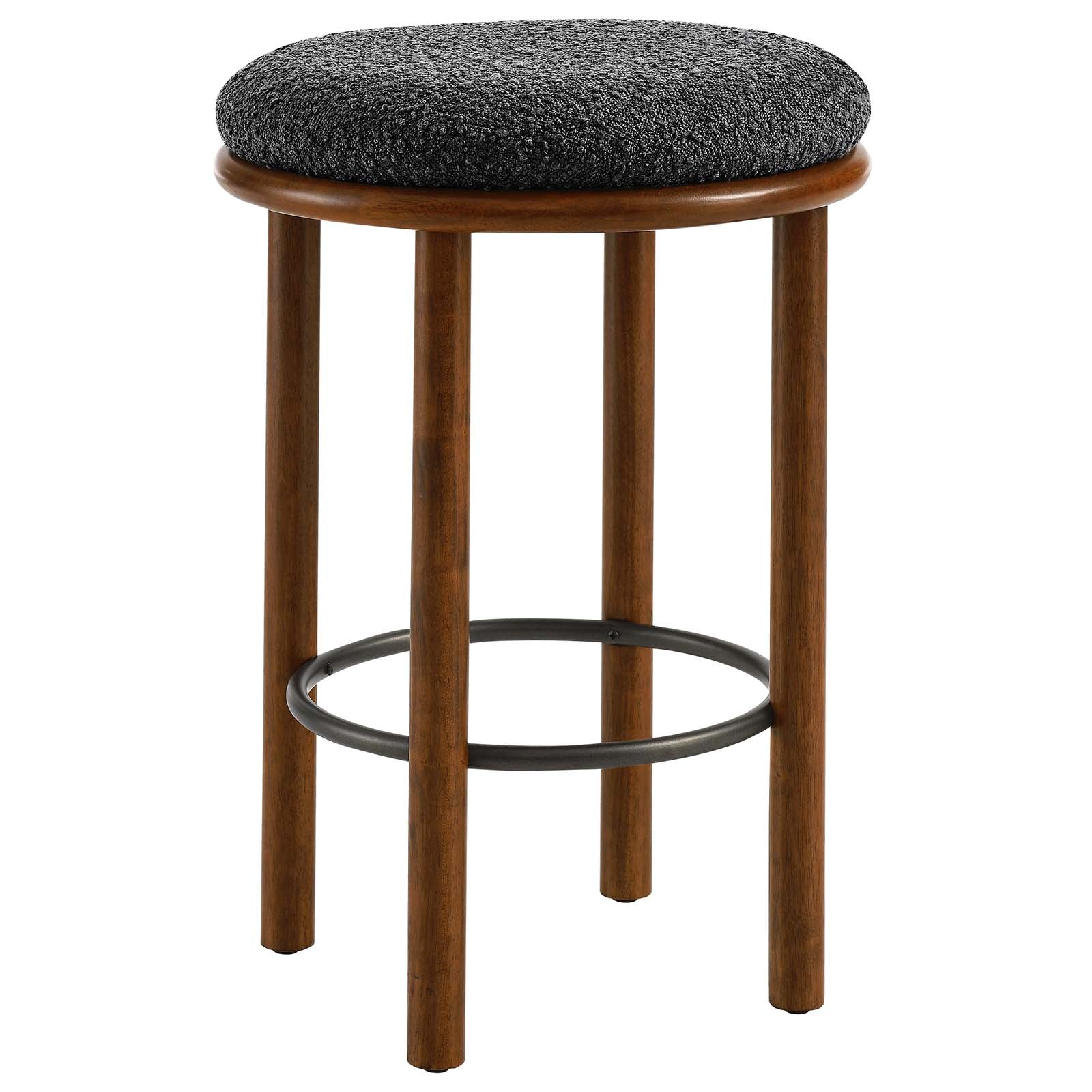 Fable Boucle Fabric Counter Stools - Set of 2 - East Shore Modern Home Furnishings