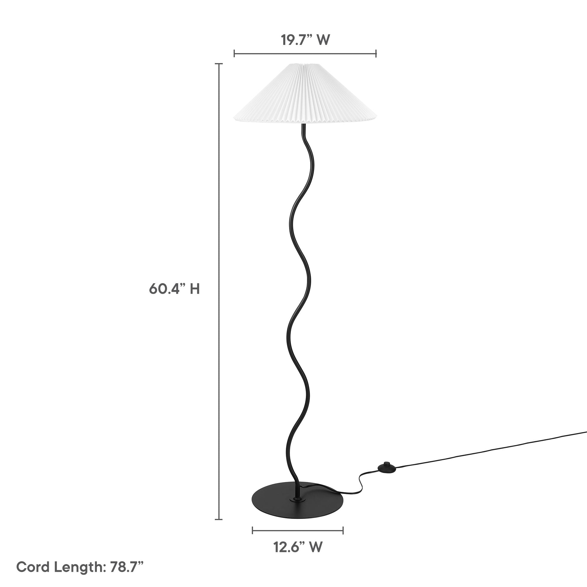 Wave Squiggle Floor Lamp by Modway - East Shore Modern Home Furnishings