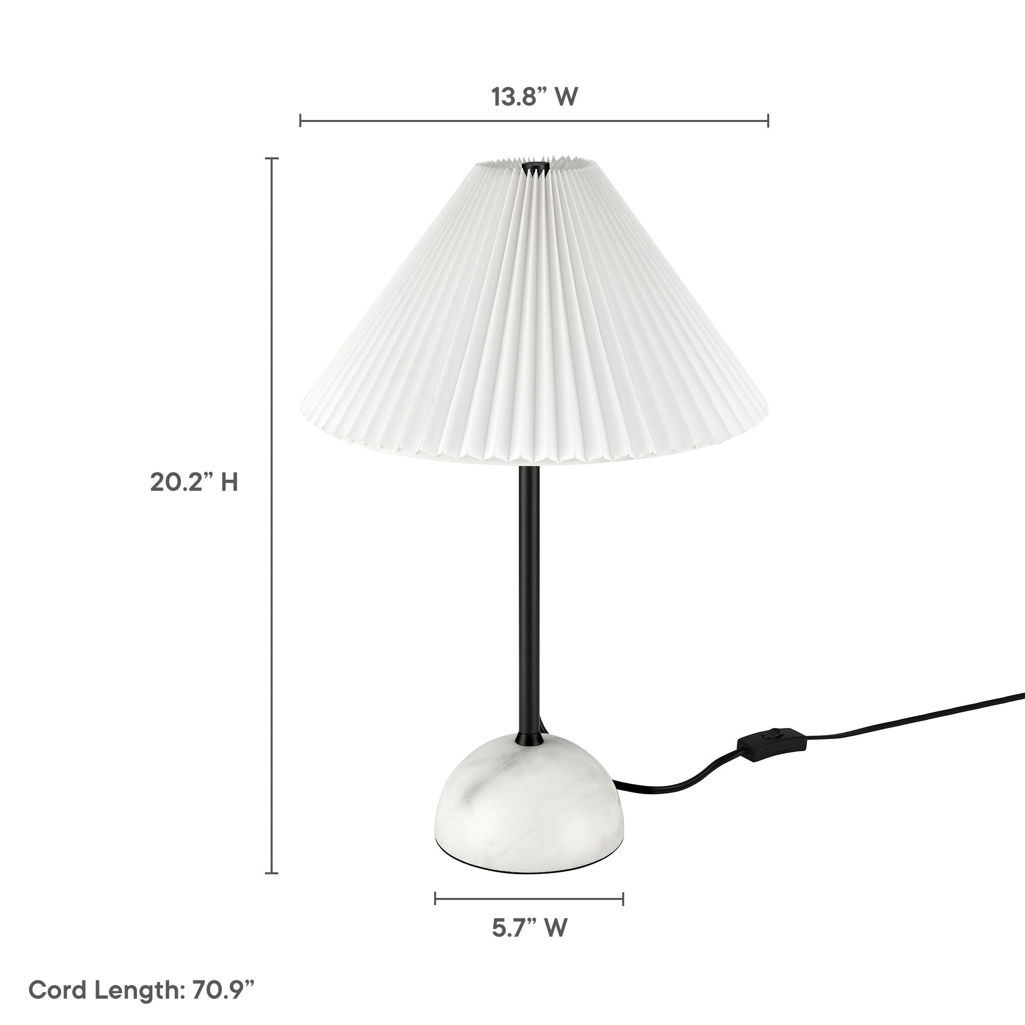 Illusion Marble Dome Table Lamp by Modway - East Shore Modern Home Furnishings