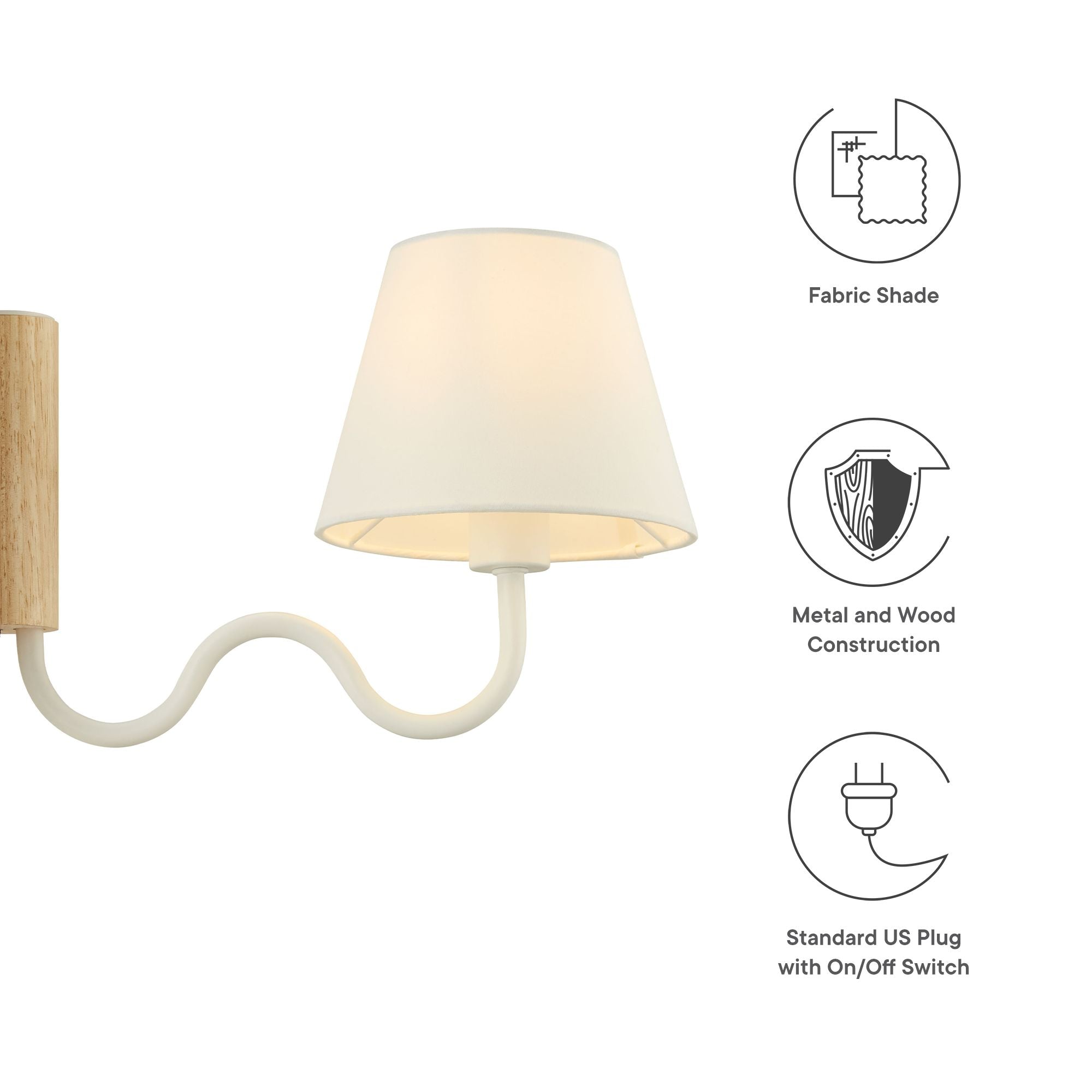 Sunlit Squiggle Arm Wall Sconce by Modway - East Shore Modern Home Furnishings