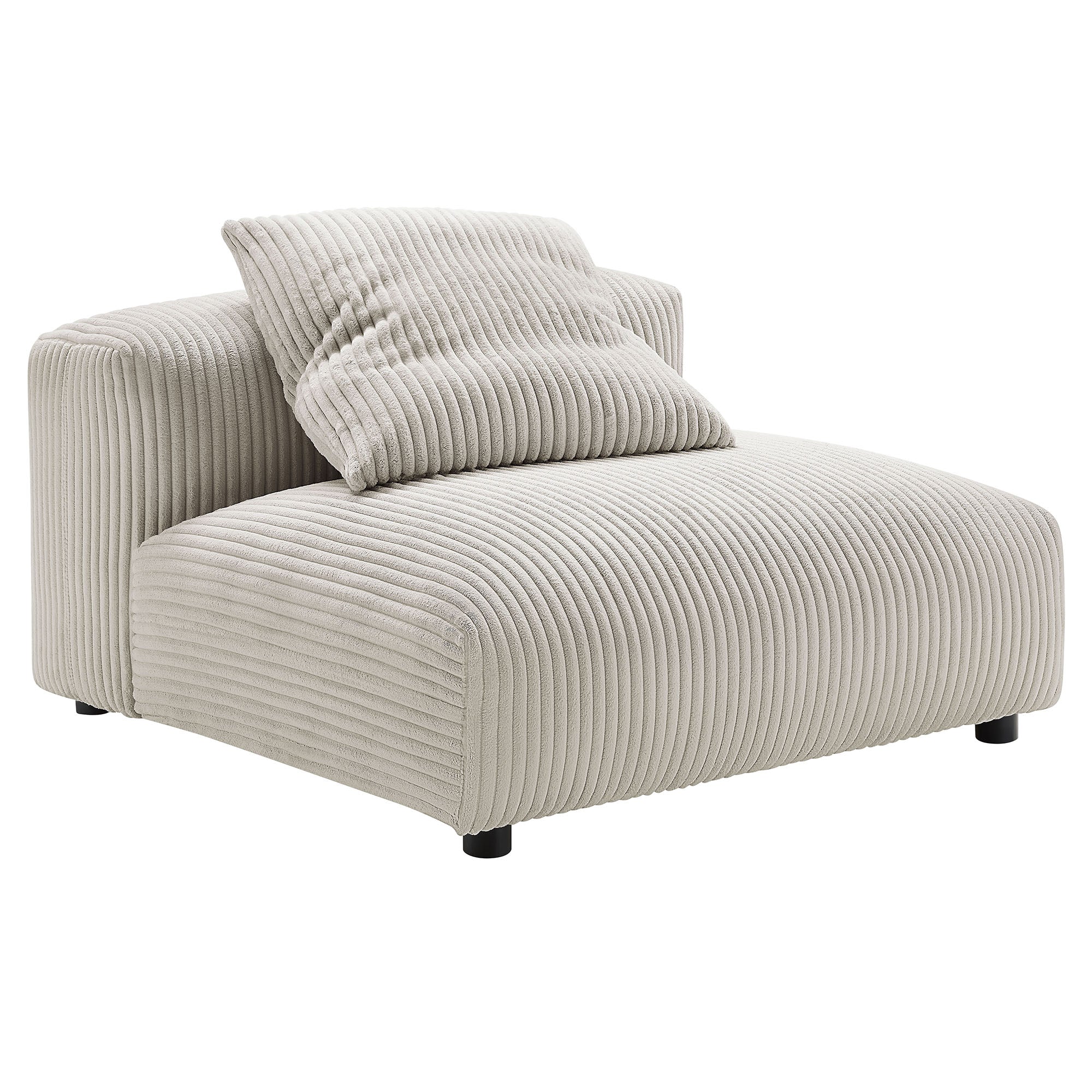 Solace Modular Corduroy Upholstered Armless Chair by Modway - East Shore Modern Home Furnishings