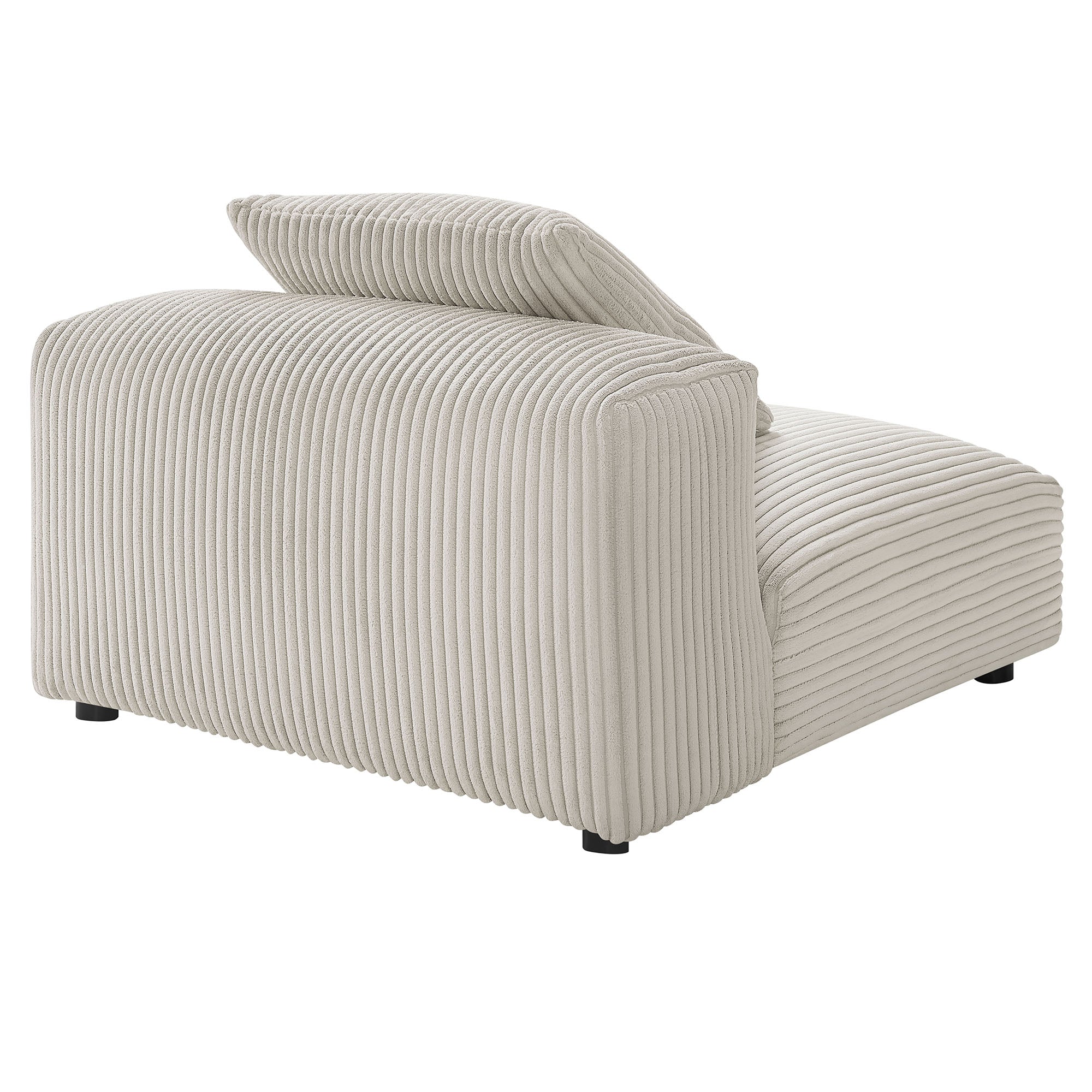 Solace Modular Corduroy Upholstered Armless Chair by Modway - East Shore Modern Home Furnishings