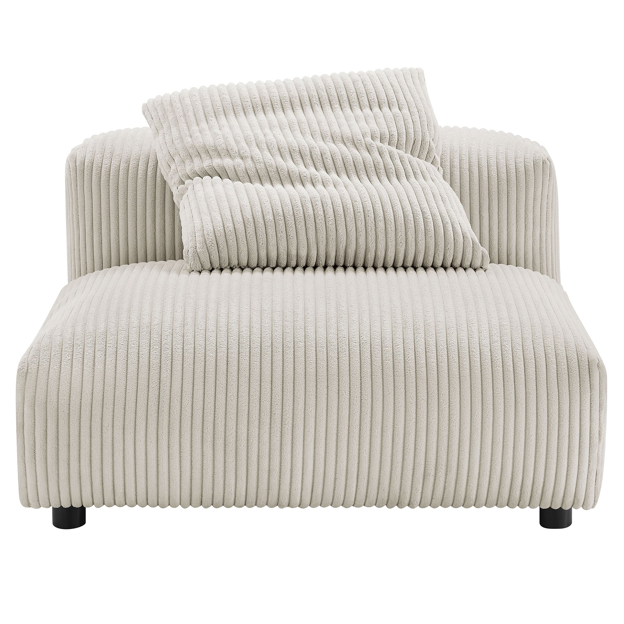 Solace Modular Corduroy Upholstered Armless Chair by Modway - East Shore Modern Home Furnishings