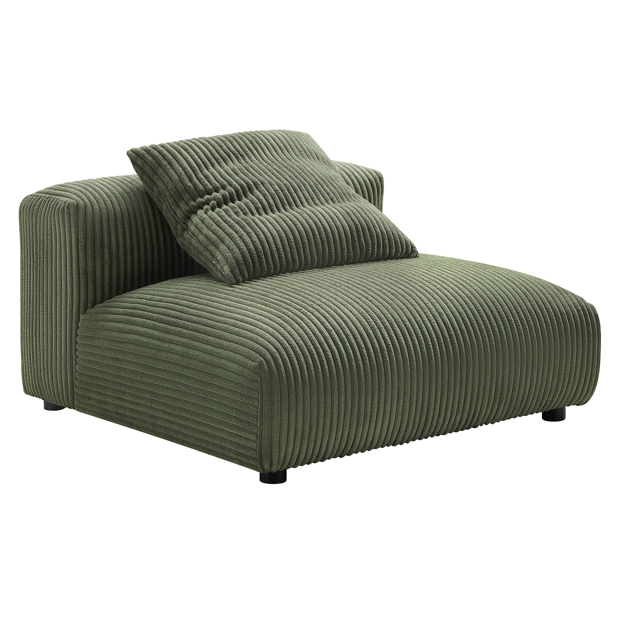 Solace Modular Corduroy Upholstered Armless Chair by Modway - East Shore Modern Home Furnishings