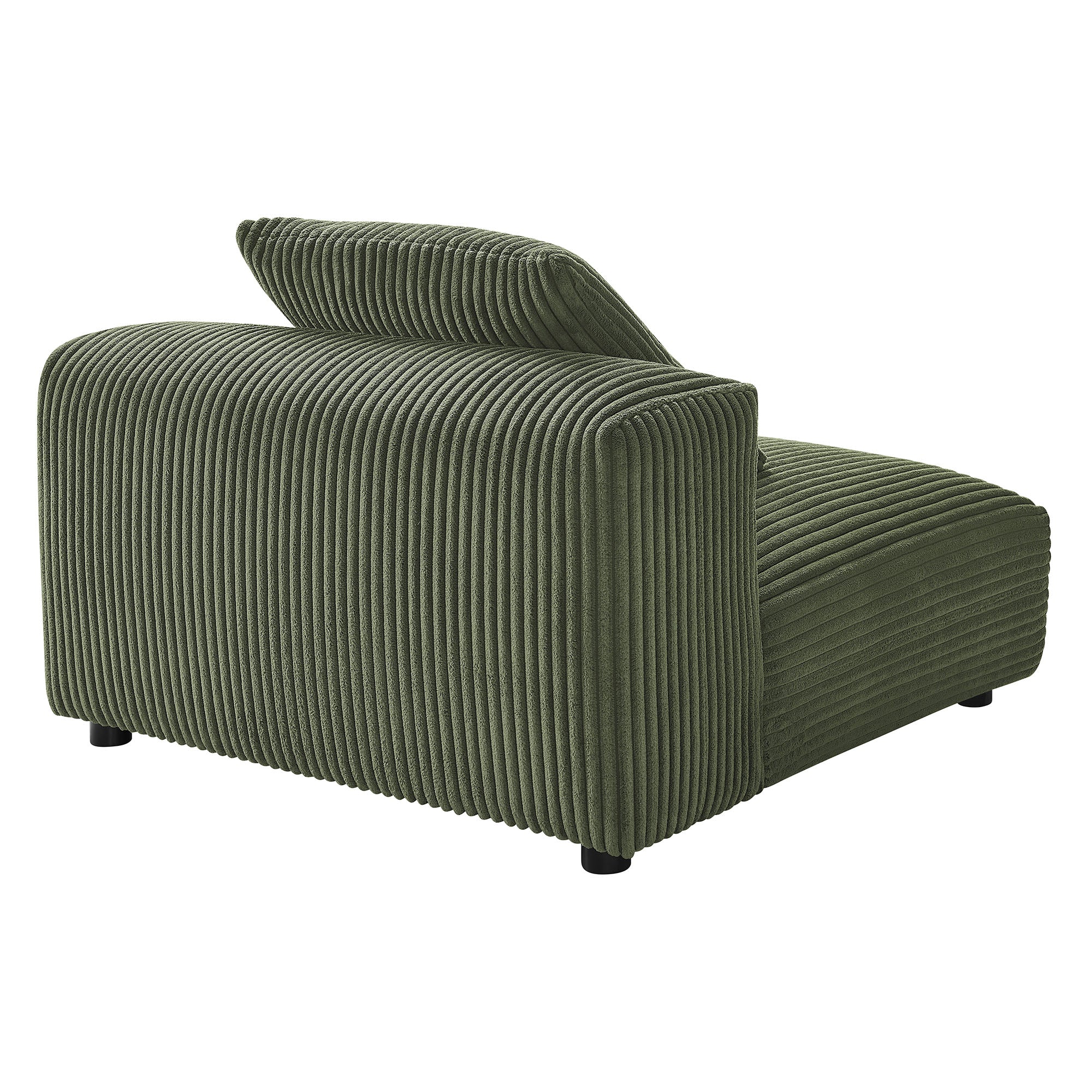Solace Modular Corduroy Upholstered Armless Chair by Modway - East Shore Modern Home Furnishings