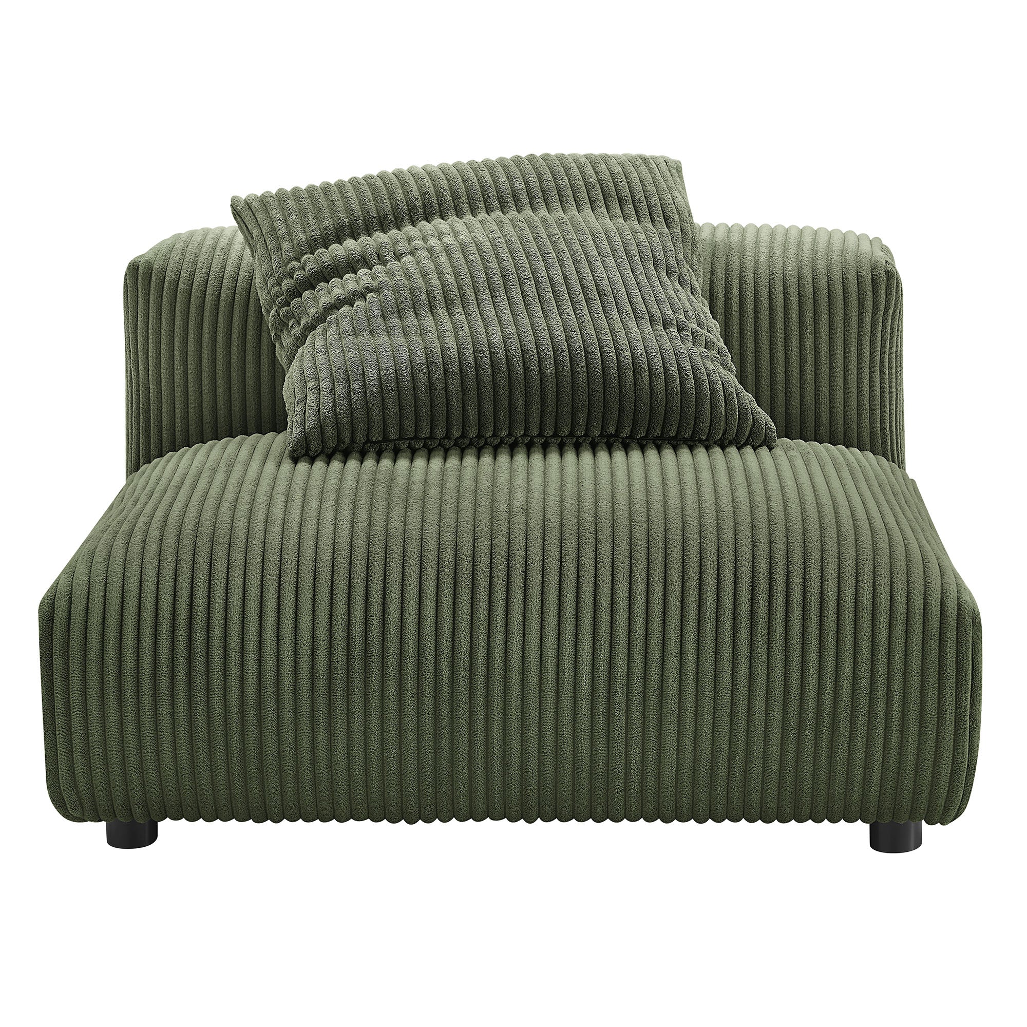 Solace Modular Corduroy Upholstered Armless Chair by Modway - East Shore Modern Home Furnishings