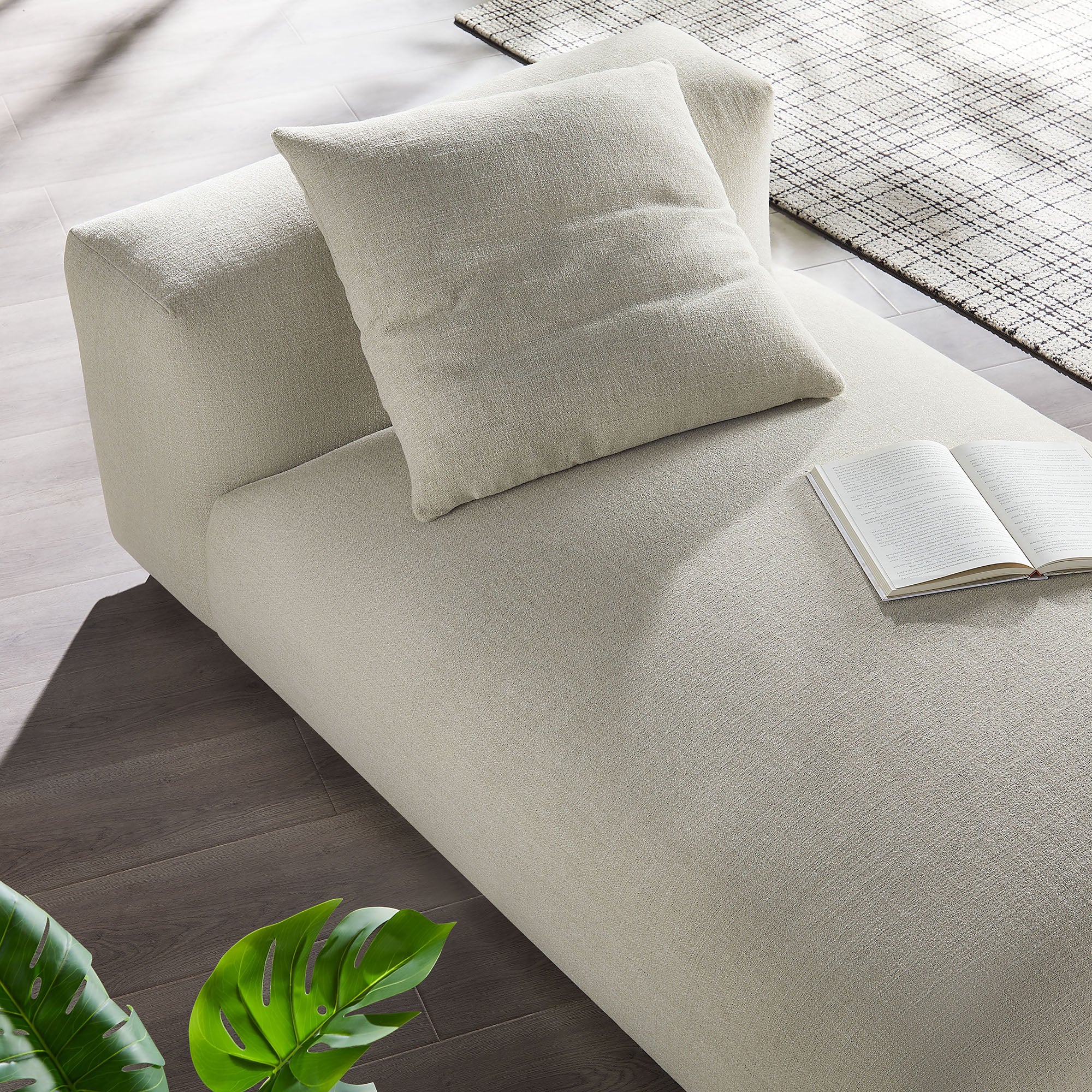 Solace Modular Upholstered Fabric Armless Chaise Lounge by Modway - East Shore Modern Home Furnishings