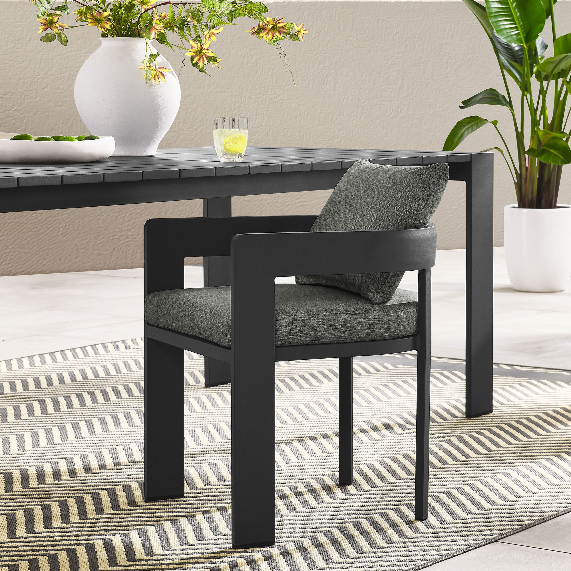 Tahoe Outdoor Patio Aluminum Dining Chair by Modway - East Shore Modern Home Furnishings