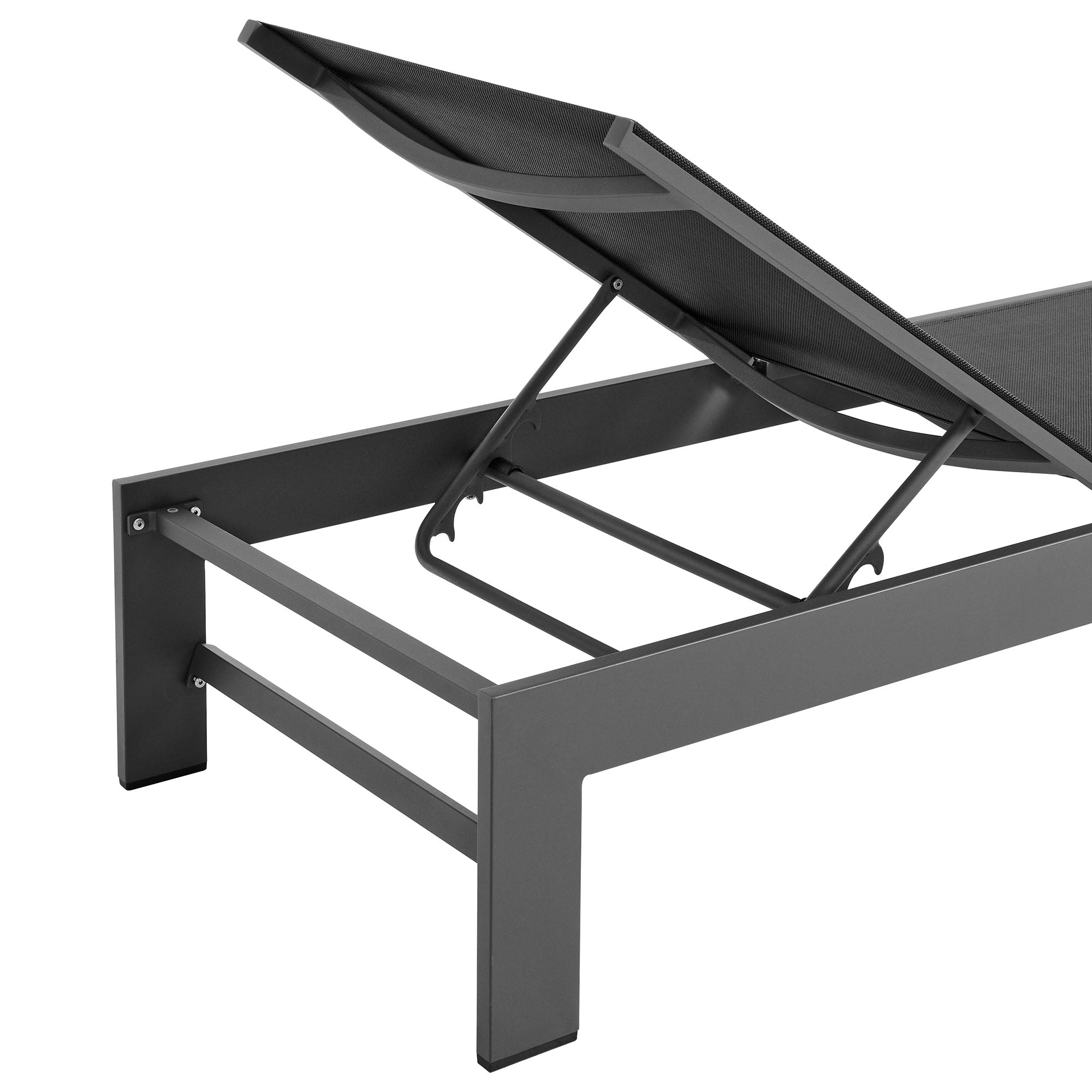 Tahoe Outdoor Patio Mesh and Aluminum Chaise Lounge by Modway - East Shore Modern Home Furnishings