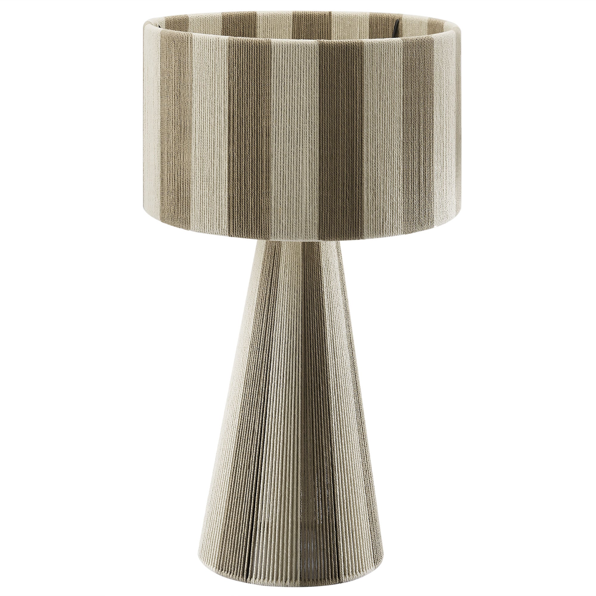 Renae Handwoven Cotton Thread Striped Table Lamp by Modway
