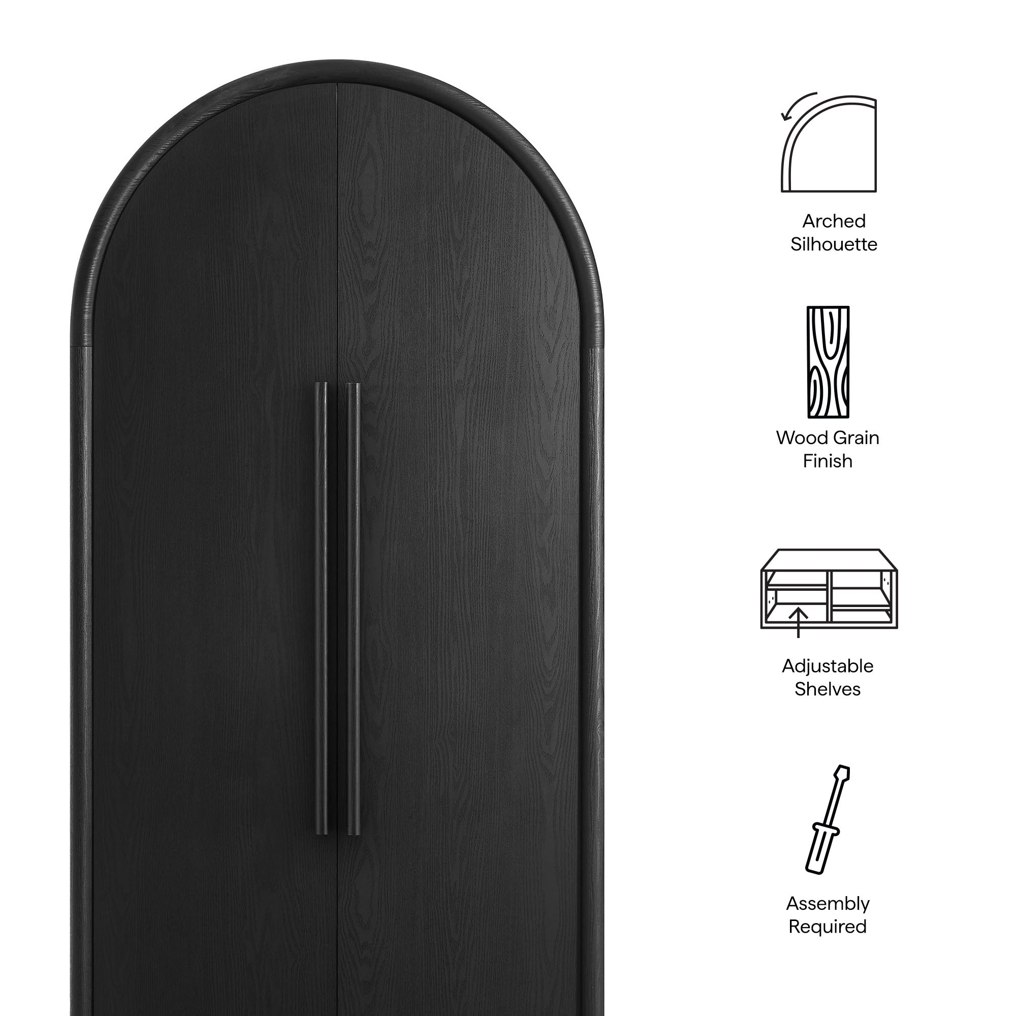 Bellamy Tall Arched Storage Cabinet by Modway - East Shore Modern Home Furnishings