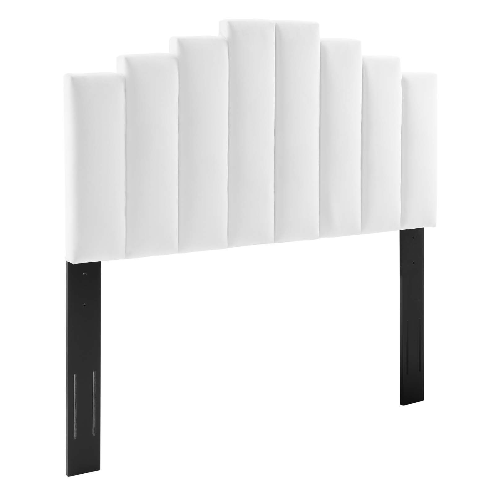 Elise Queen Performance Velvet Platform Bed - East Shore Modern Home Furnishings