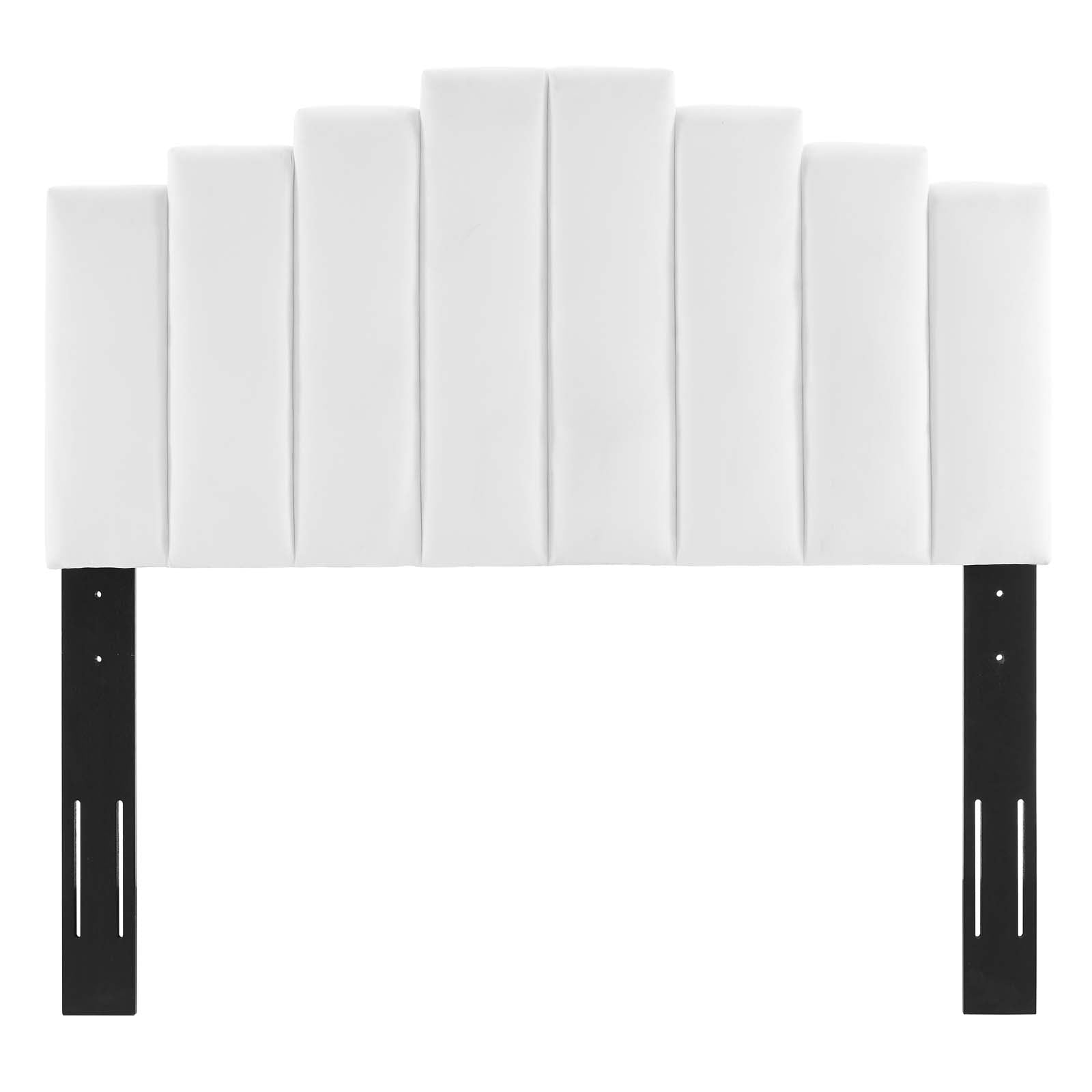Elise Queen Performance Velvet Platform Bed - East Shore Modern Home Furnishings