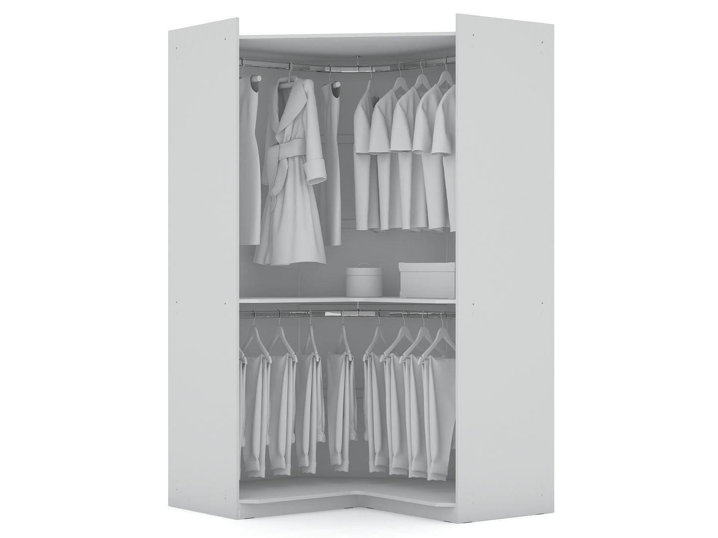 Mulberry 2.0 Corner Wardrobe Closet - East Shore Modern Home Furnishings