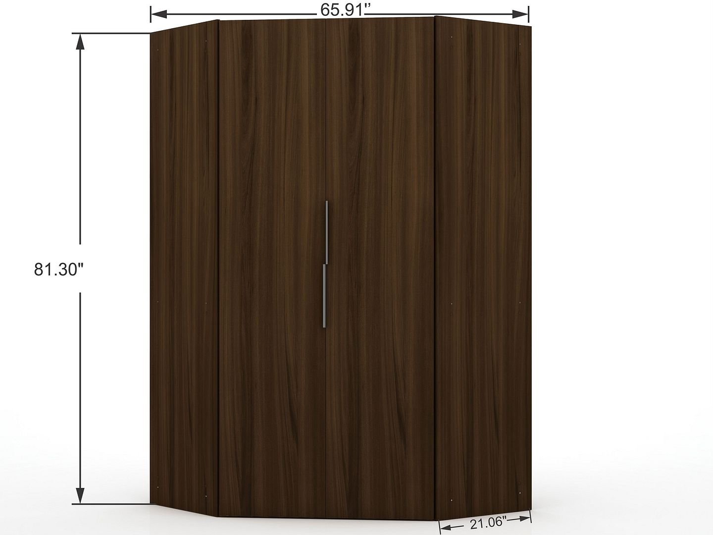 Mulberry 2.0 Corner Wardrobe Closet - East Shore Modern Home Furnishings