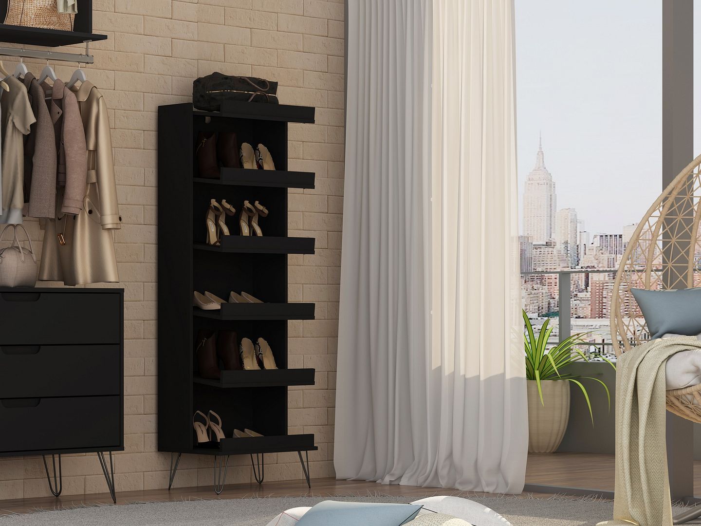 Rockefeller 2-Piece Shoe Closet