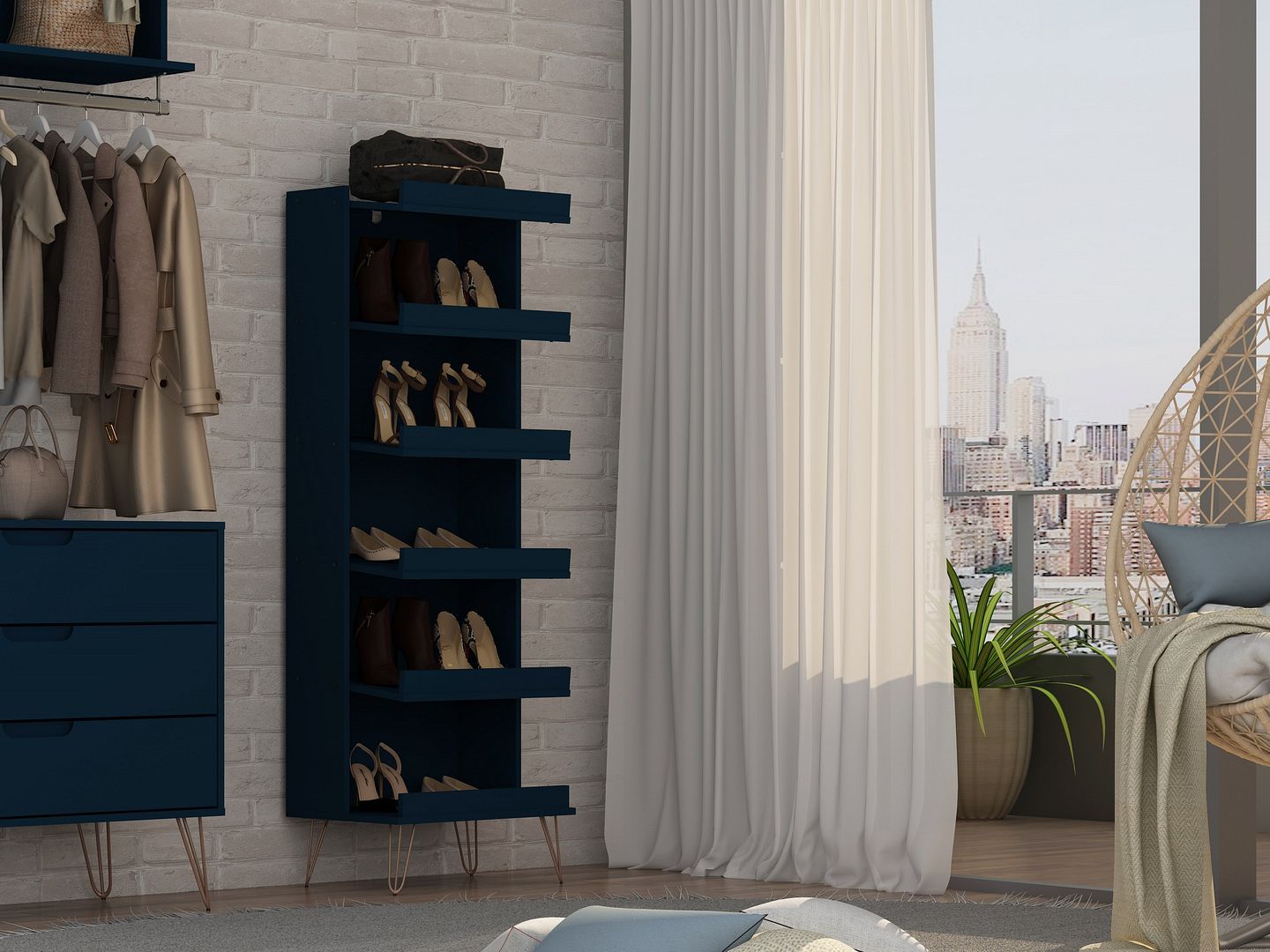 Rockefeller 2-Piece Shoe Closet