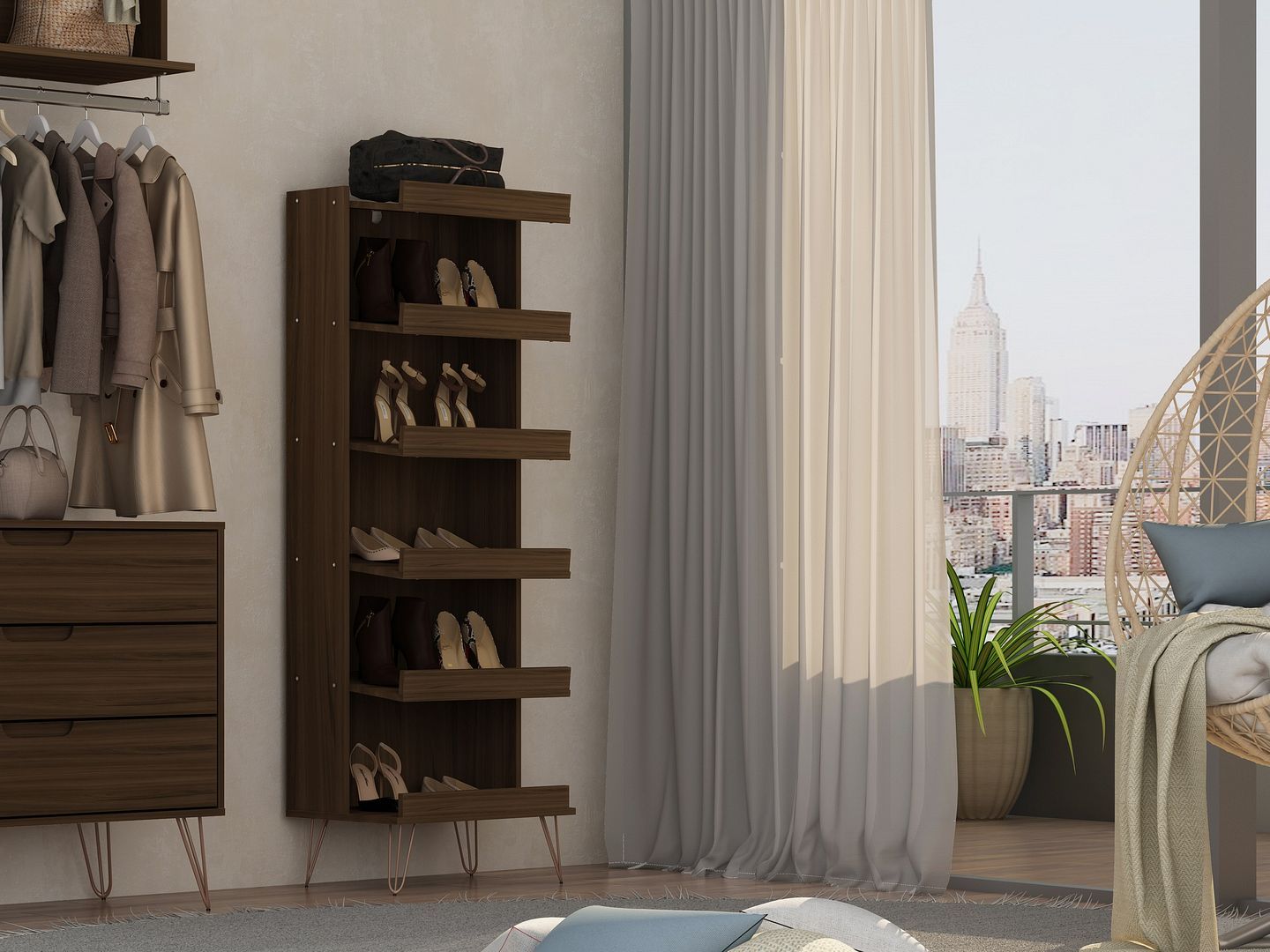 Rockefeller 2-Piece Shoe Closet