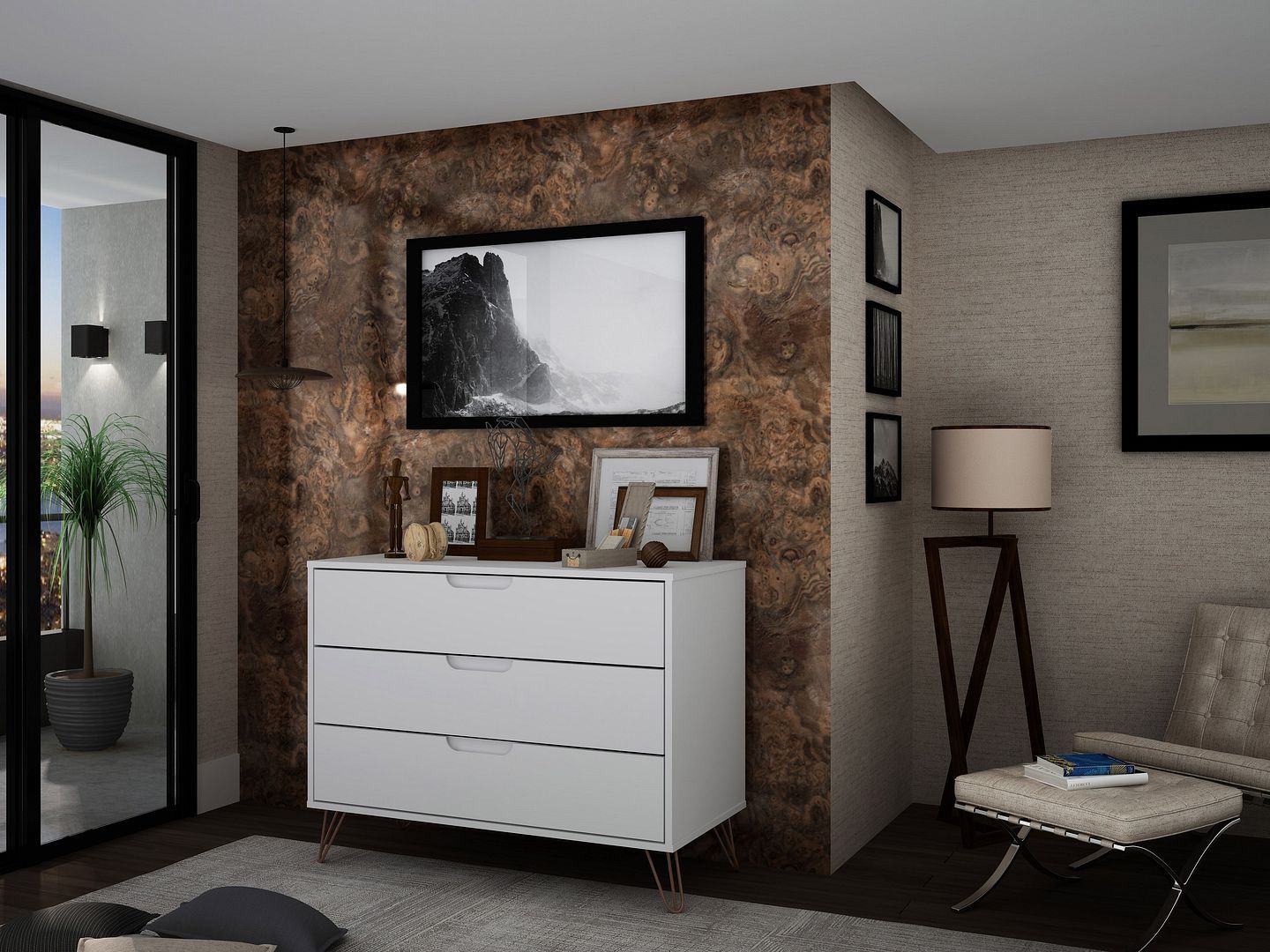 Rockefeller 4-Piece Full Open Closet Wardrobe