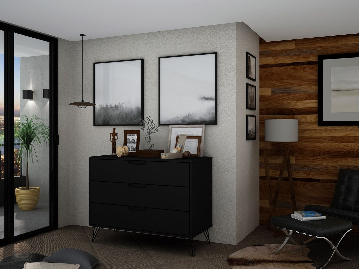 Rockefeller 4-Piece Full Open Closet Wardrobe