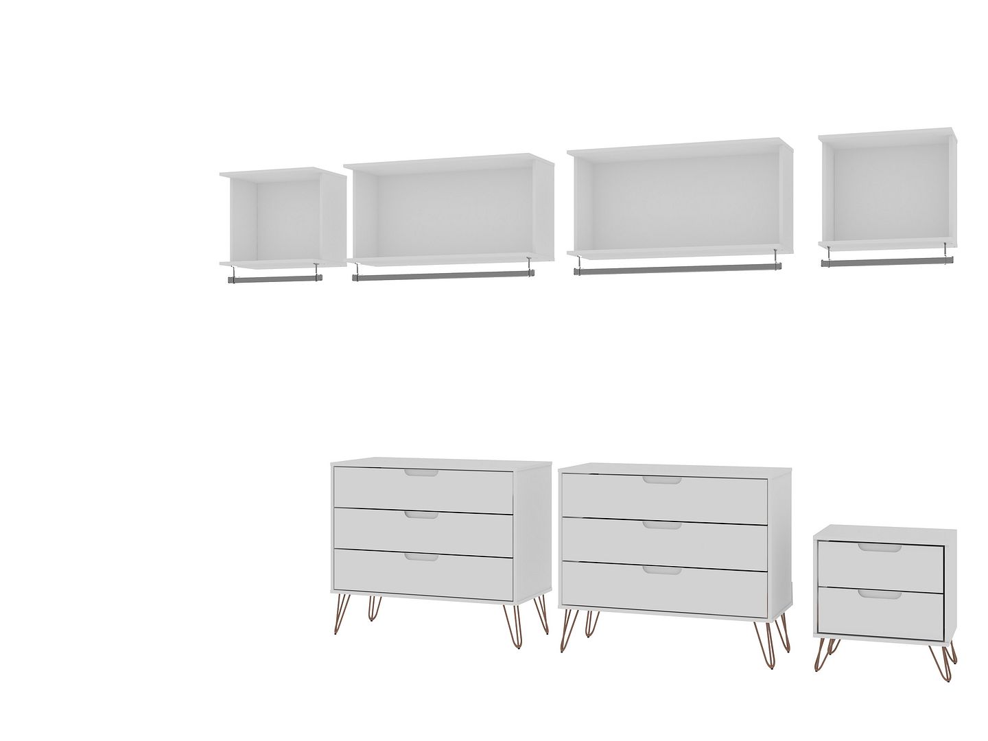 Rockefeller 7- Piece Open Wardrobe