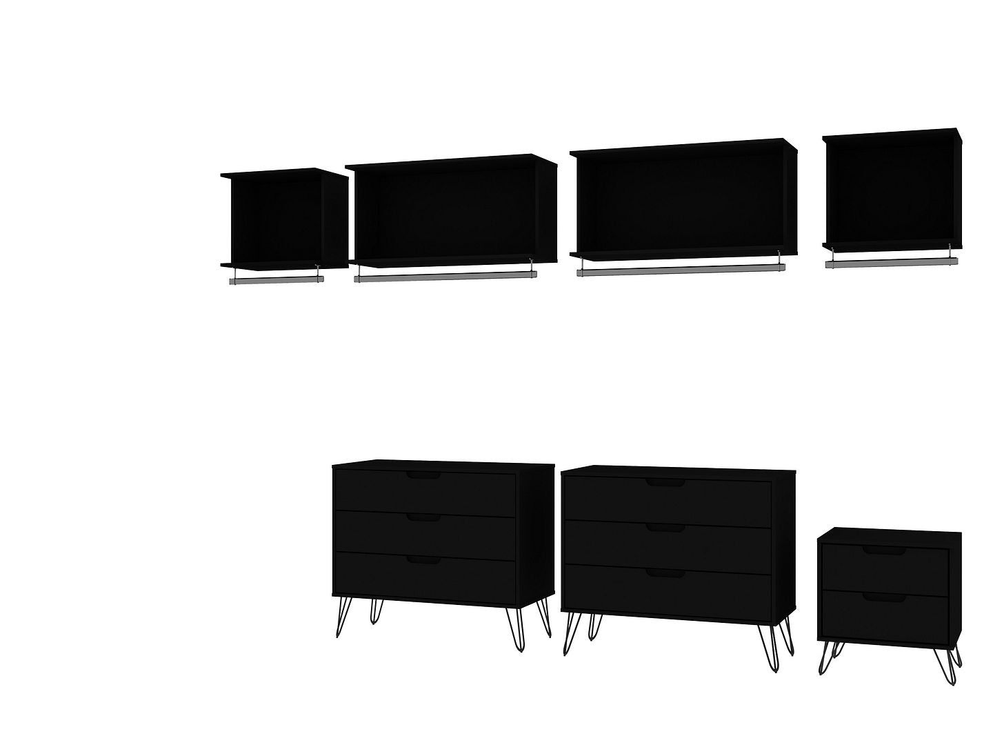 Rockefeller 7- Piece Open Wardrobe