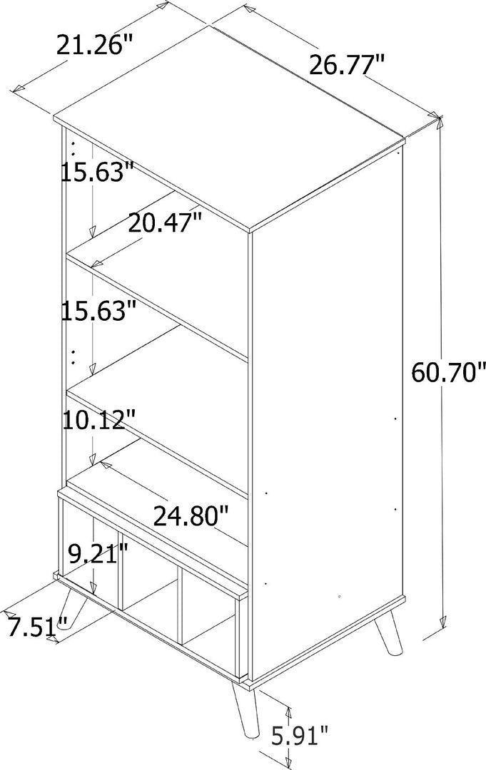 Hampton 26.77" Display Cabinet - East Shore Modern Home Furnishings