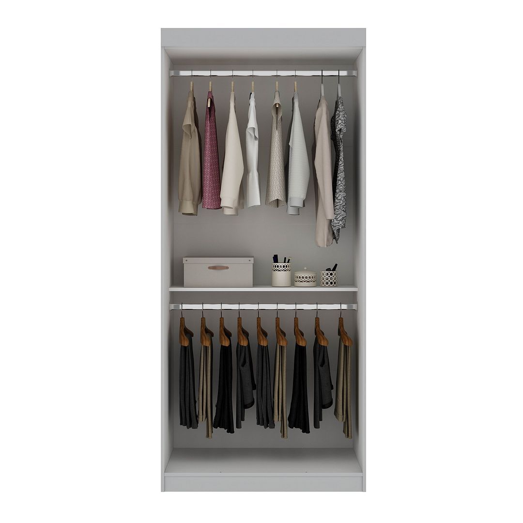 Mulberry 35.9 Open Double Hanging Wardrobe Closet