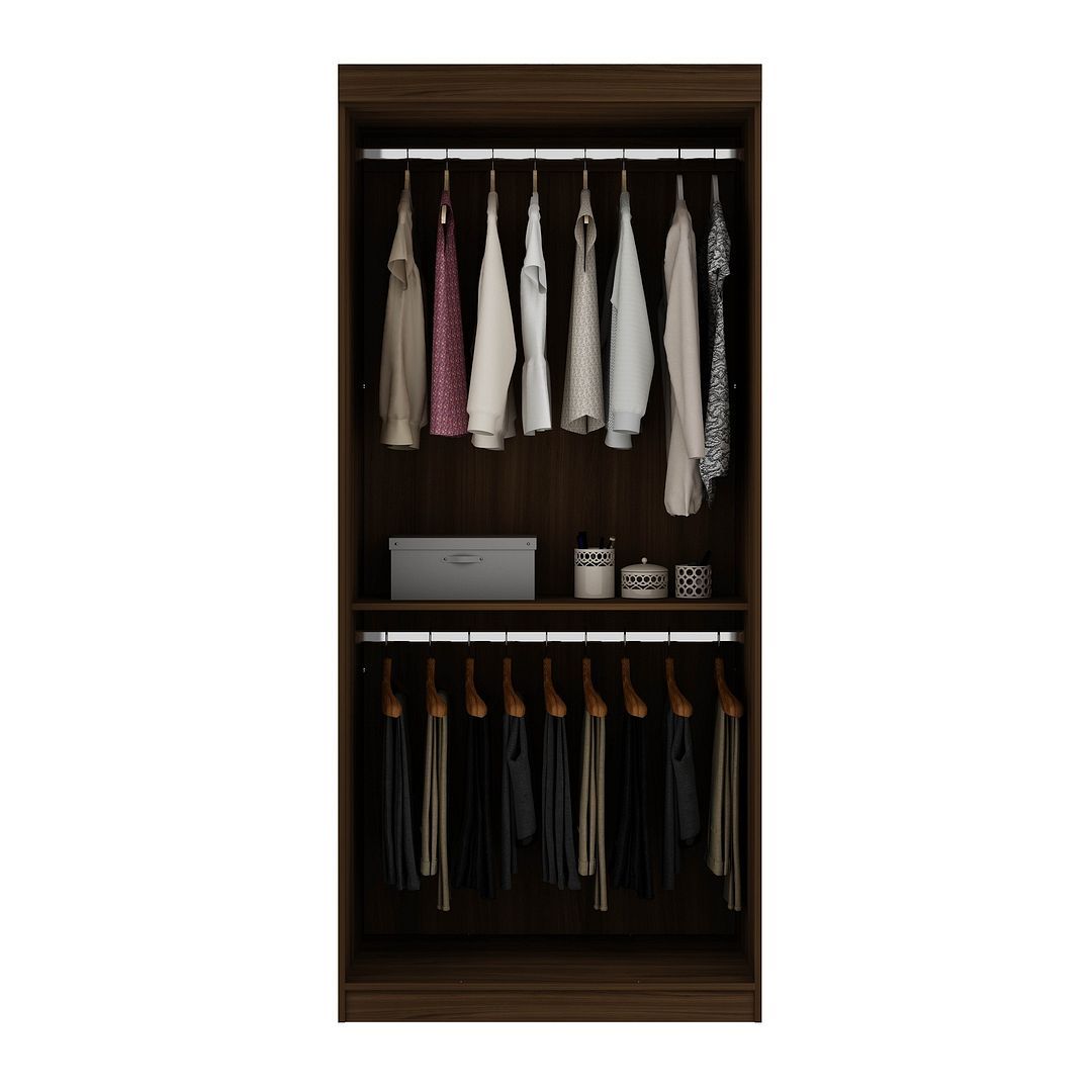 Mulberry 2-Sectional Open Hanging Closet Module Wardrobe System