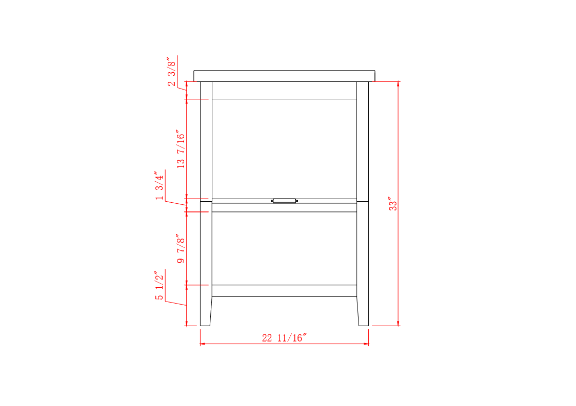 24" KD Bathroom Sink Vanity - East Shore Modern Home Furnishings