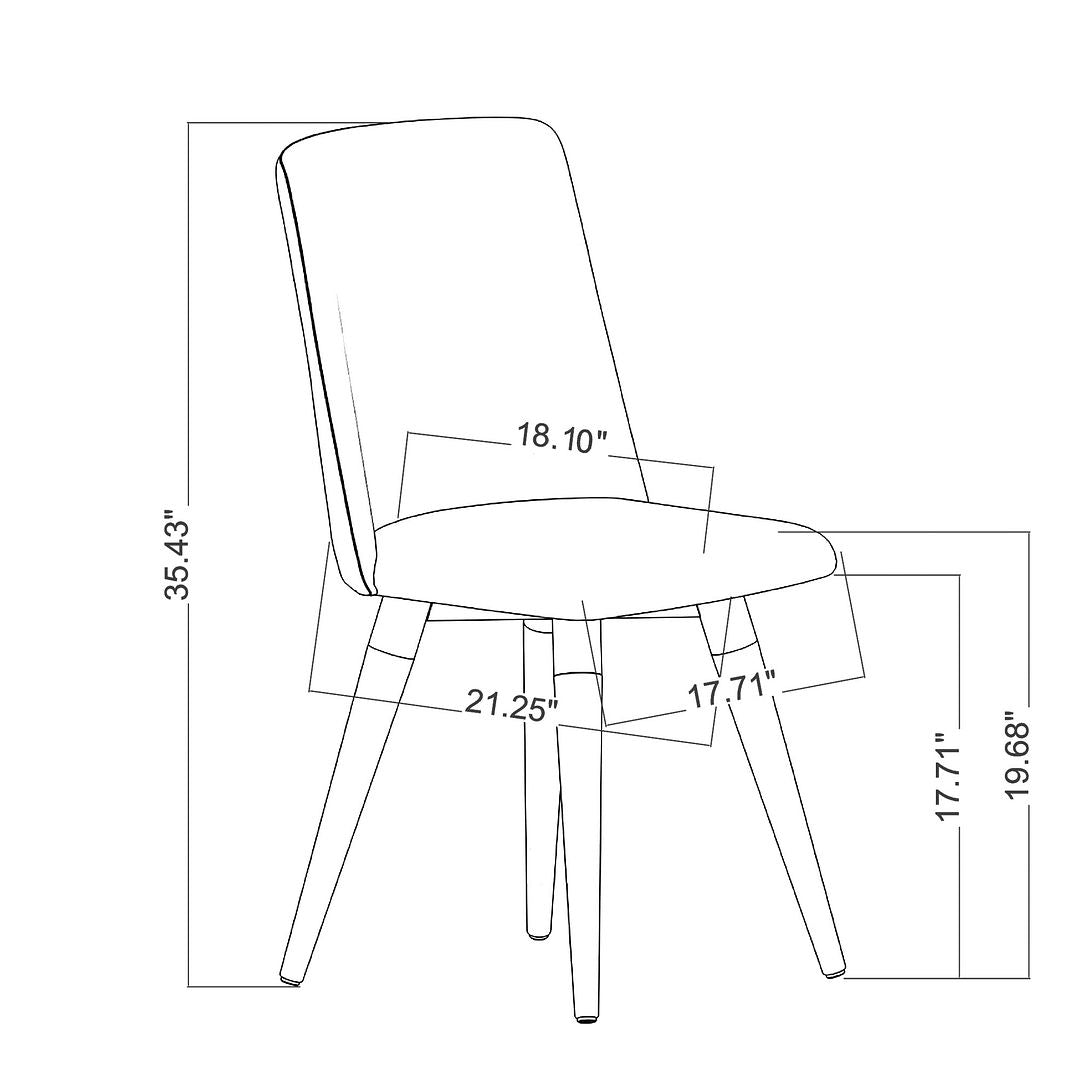 2- Piece Dakota Swivel Dining Chair