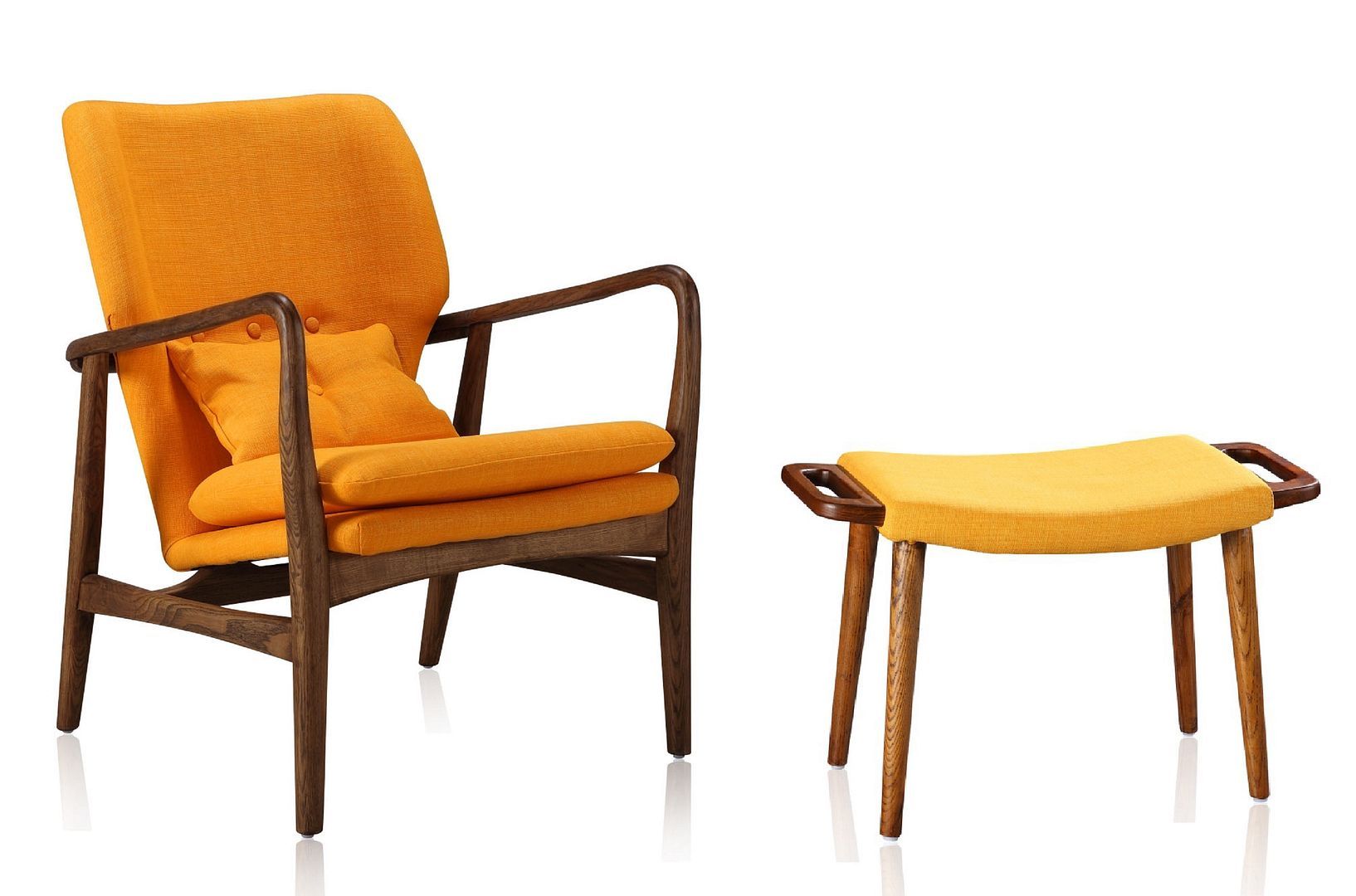 Bradley Accent Chair and Ottoman - East Shore Modern Home Furnishings