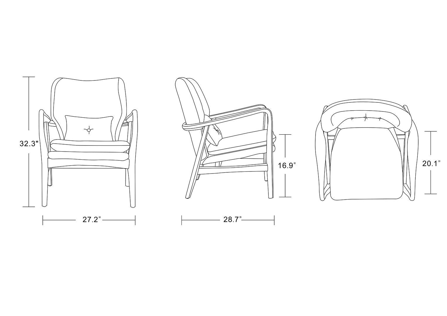 Bradley Accent Chair and Ottoman - East Shore Modern Home Furnishings