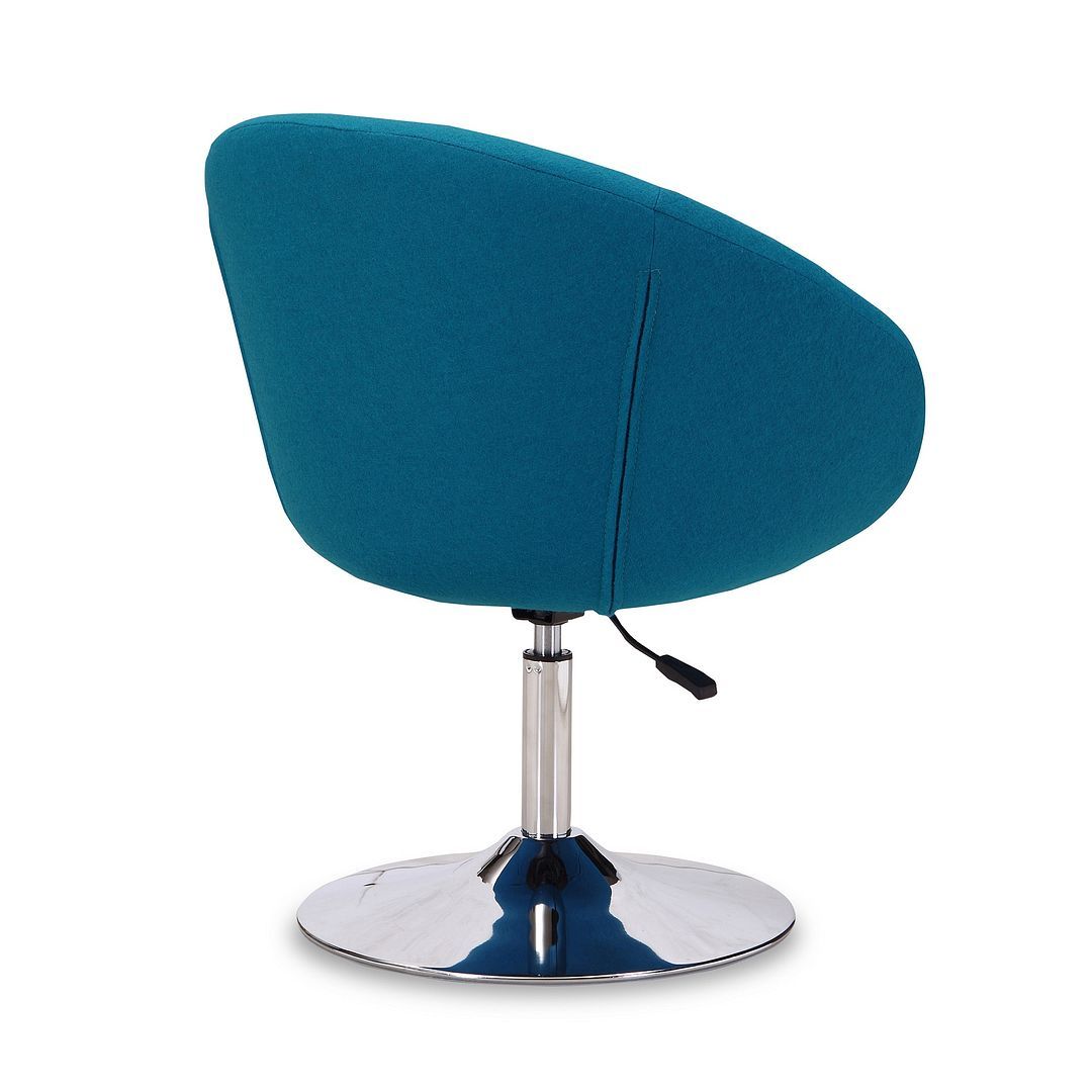 Hopper Wool Swivel Adjustable Height Chair - Set of 2
