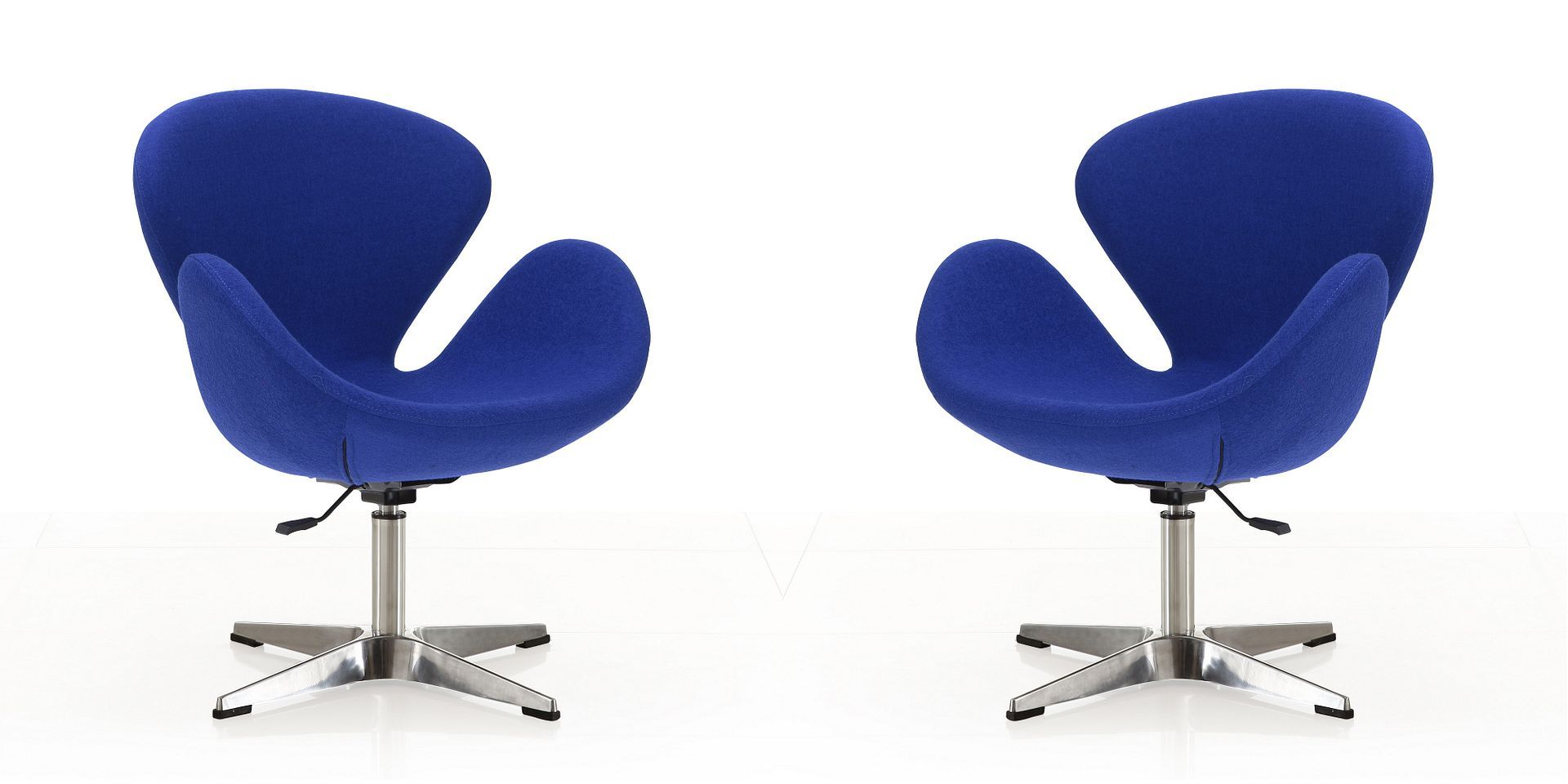 Raspberry Adjustable Swivel Accent Chair - Set of 2
