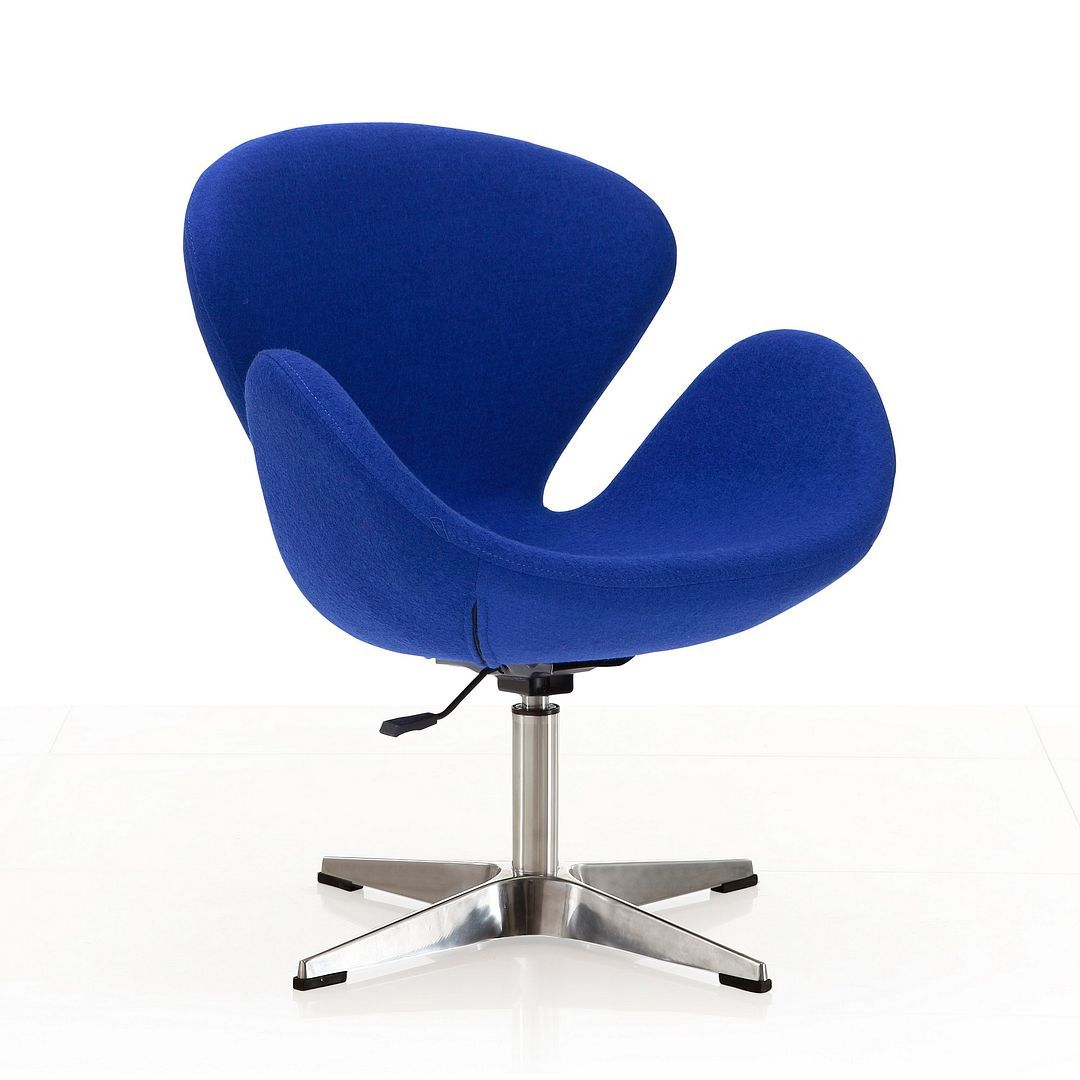 Raspberry Adjustable Swivel Accent Chair - Set of 2