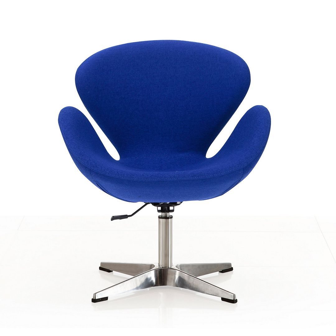 Raspberry Adjustable Swivel Accent Chair - Set of 2