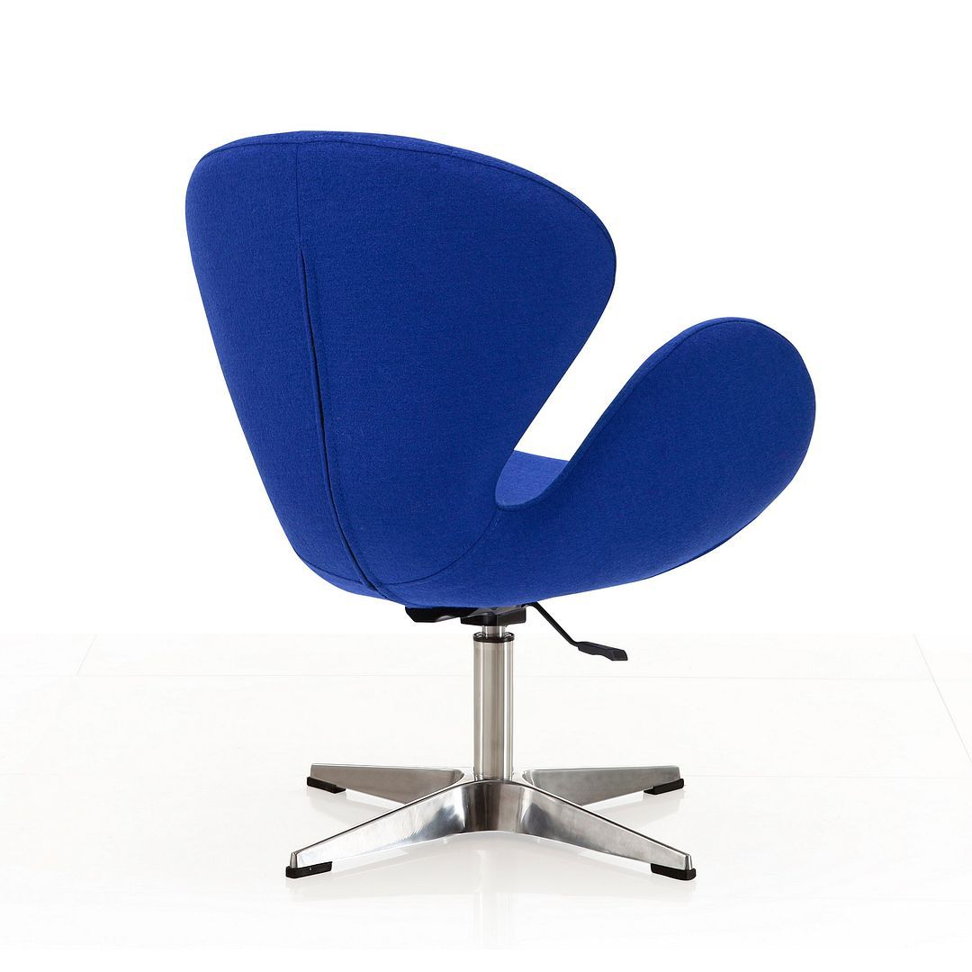 Raspberry Adjustable Swivel Accent Chair - Set of 2