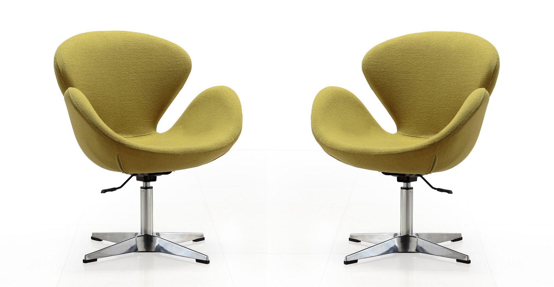 Raspberry Adjustable Swivel Accent Chair - Set of 2